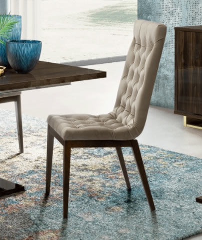 Volare Fabric Tufted Capitonne Side Chair