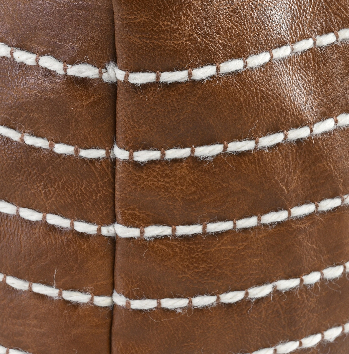 Ezekiel Vegan Leather Pouf