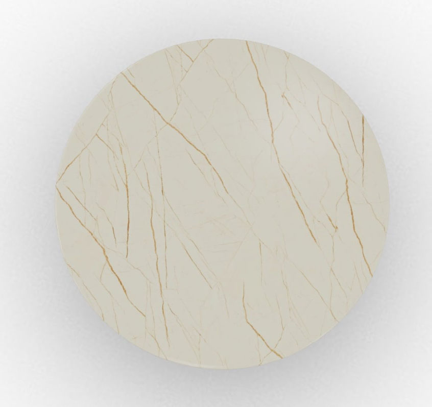 Twins Metal/Ceramic Round Dining Table