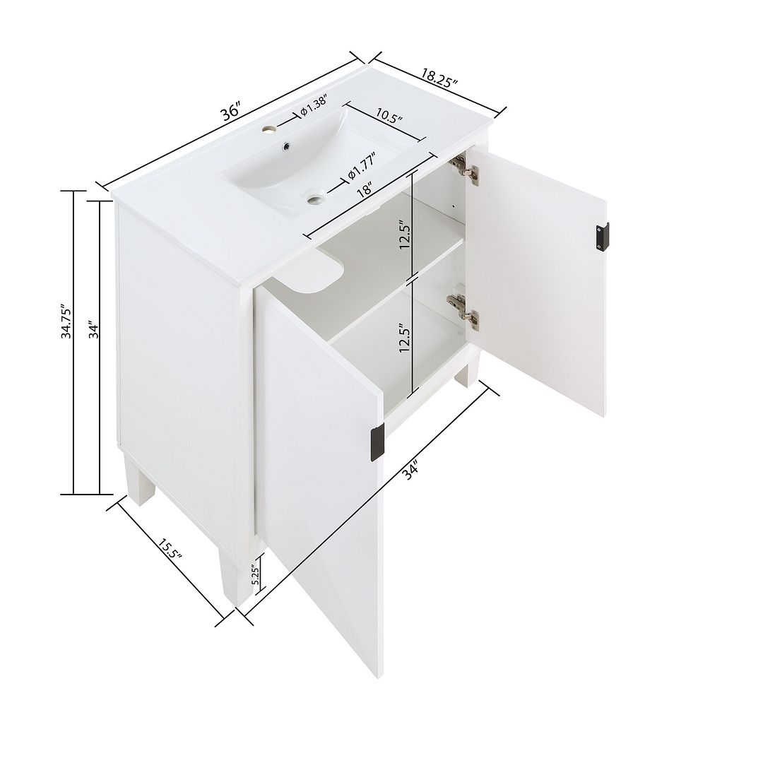 Hyde 36-inch Bathroom Vanity Sink