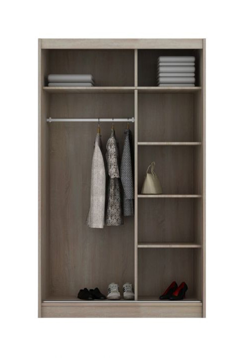 Bonnie 3-Door Wardrobe with Mirror