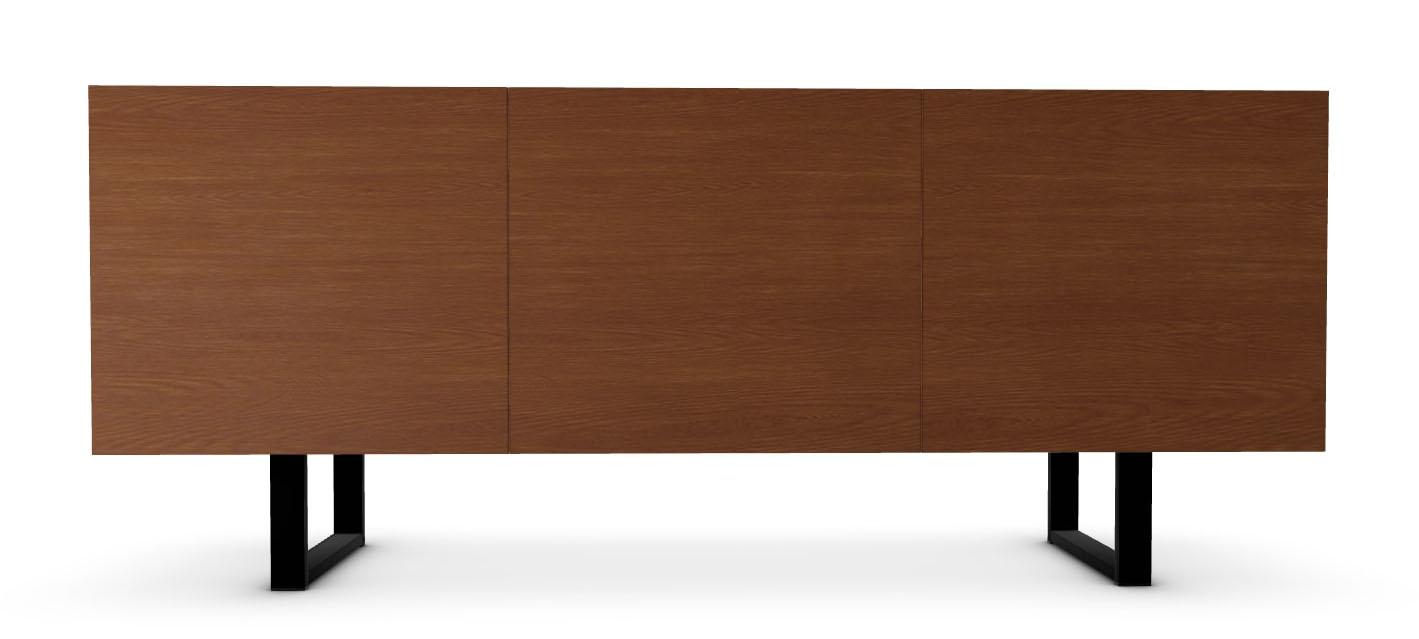 Horizon Ceramic/Wood/Metal Customizable Sideboard w/3 Doors & Metal Base