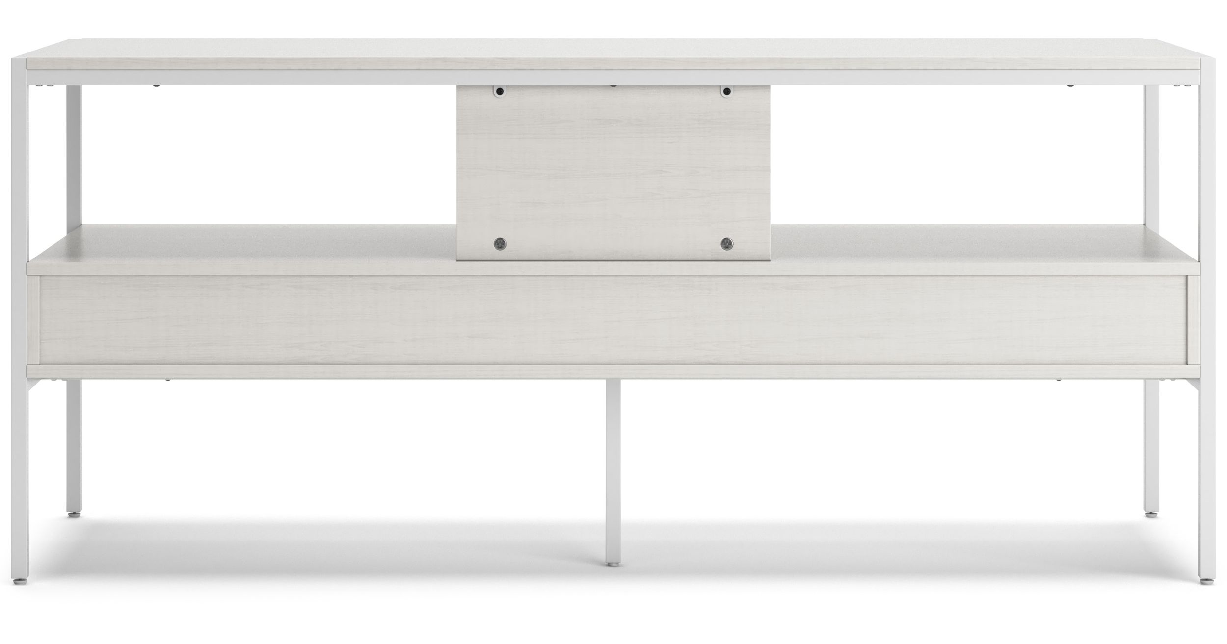 Deznee Large Wood TV Stand w/2 Drawers
