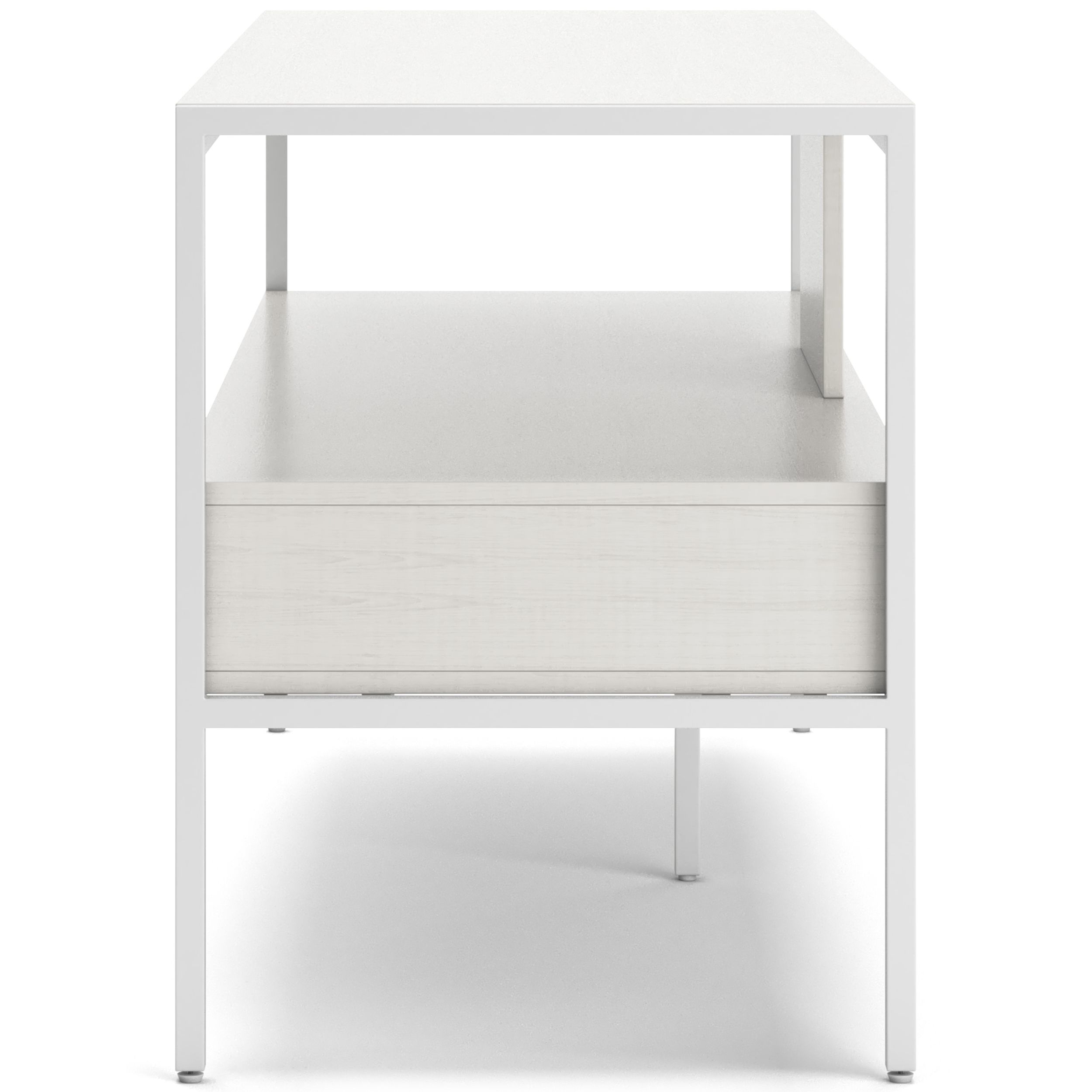 Deznee Large Wood TV Stand w/2 Drawers