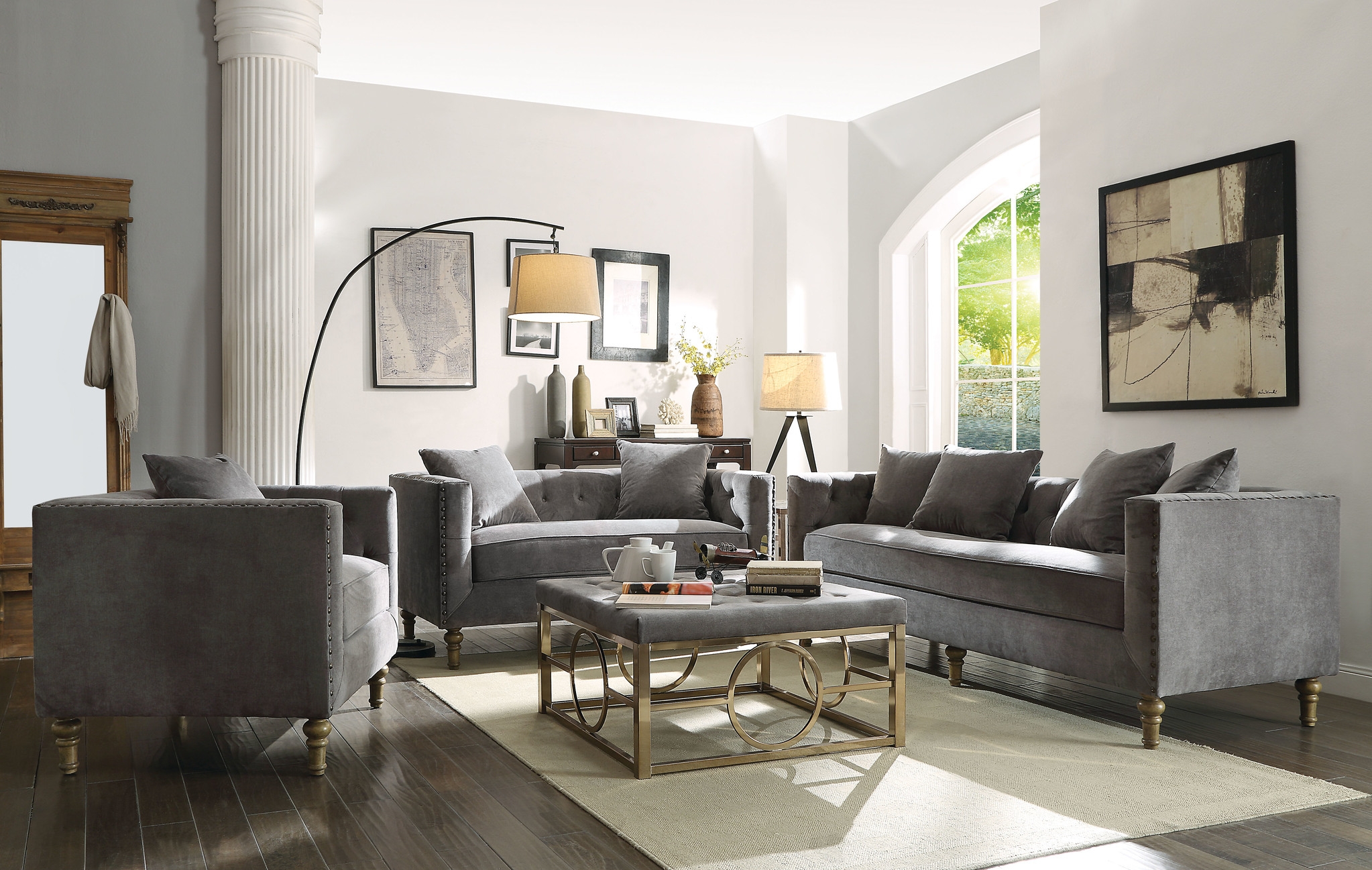 Sidonia Fabric Living Room Set
