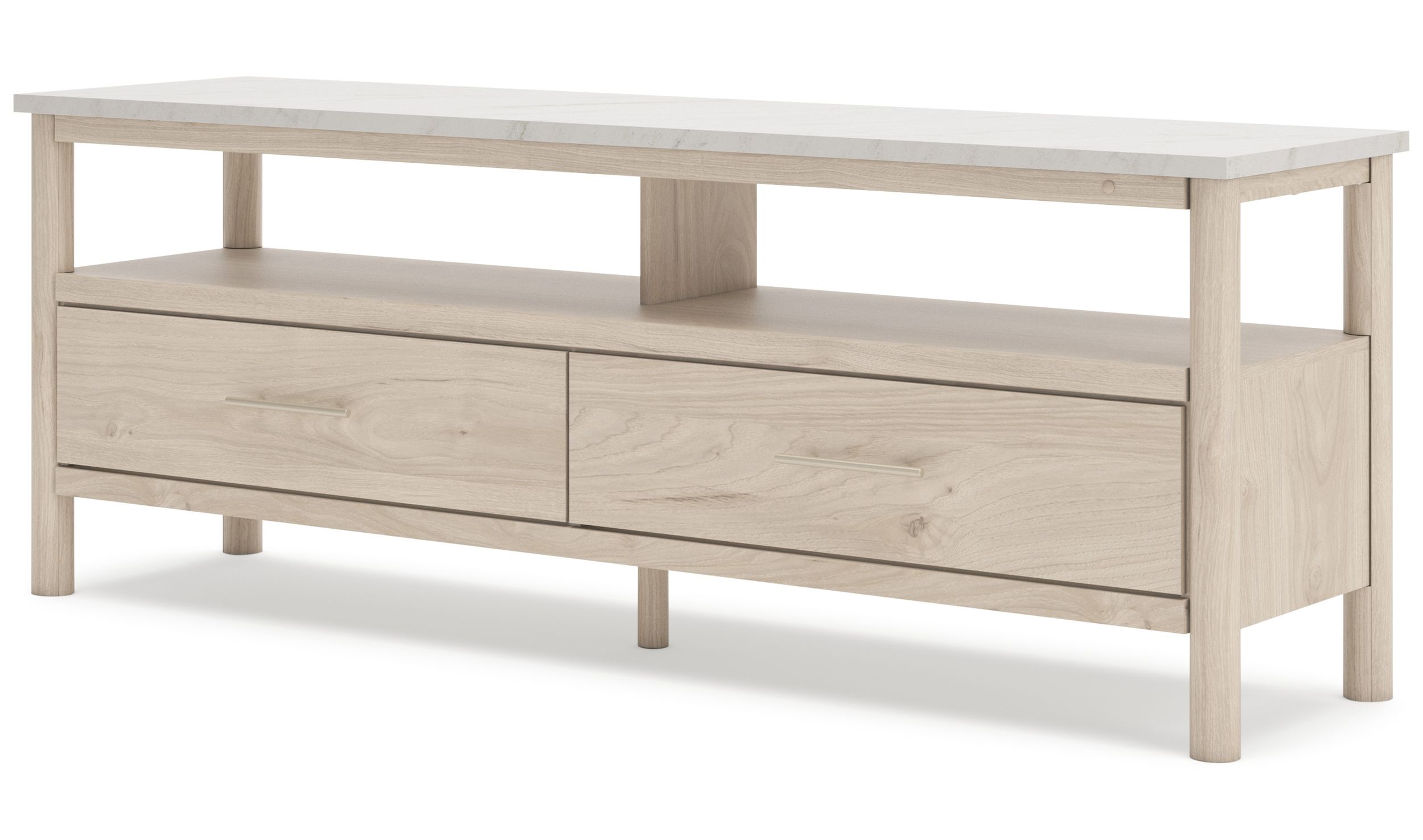 Cadmori Extra Large Wood/Marble TV Stand
