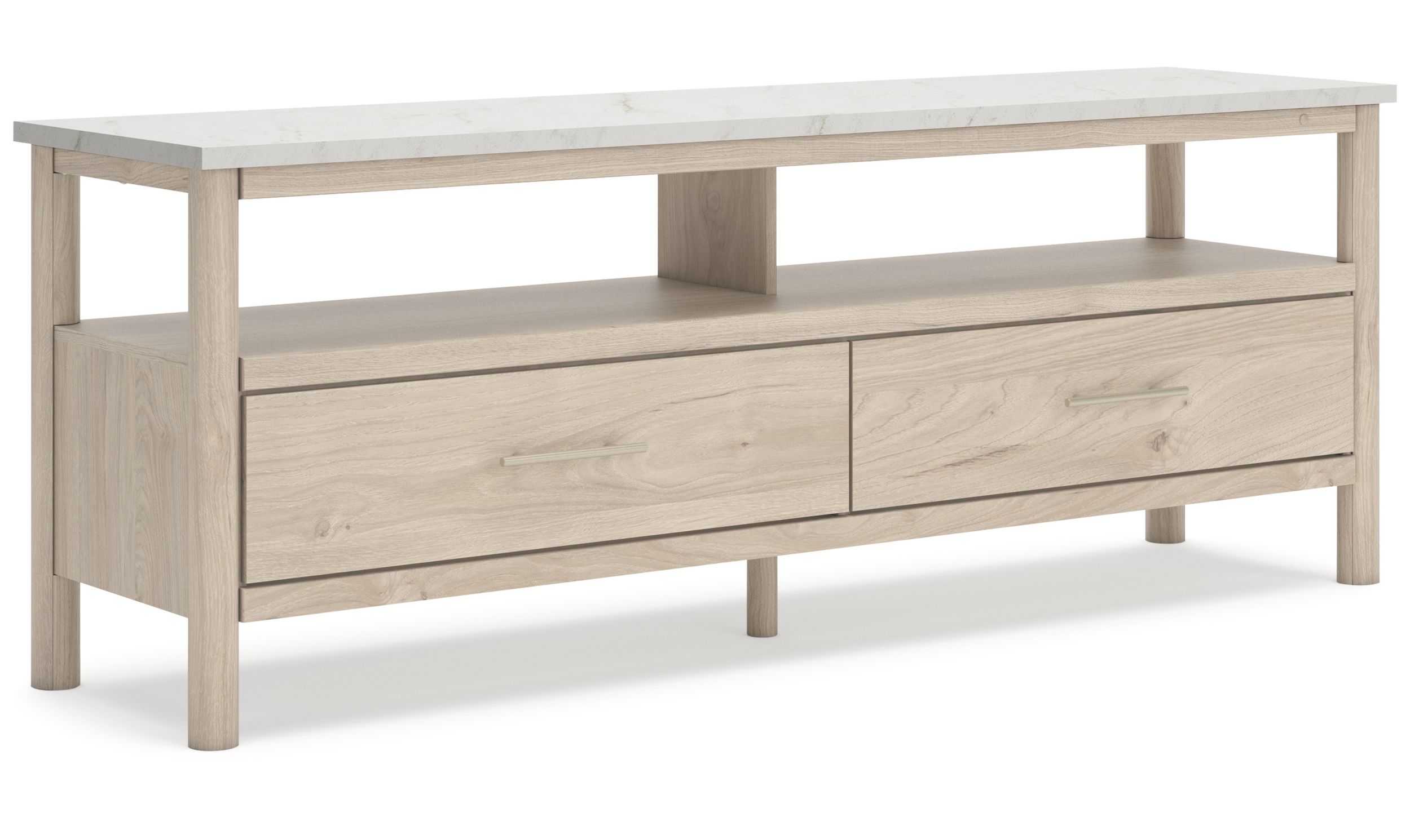 Cadmori Extra Large Wood/Marble TV Stand