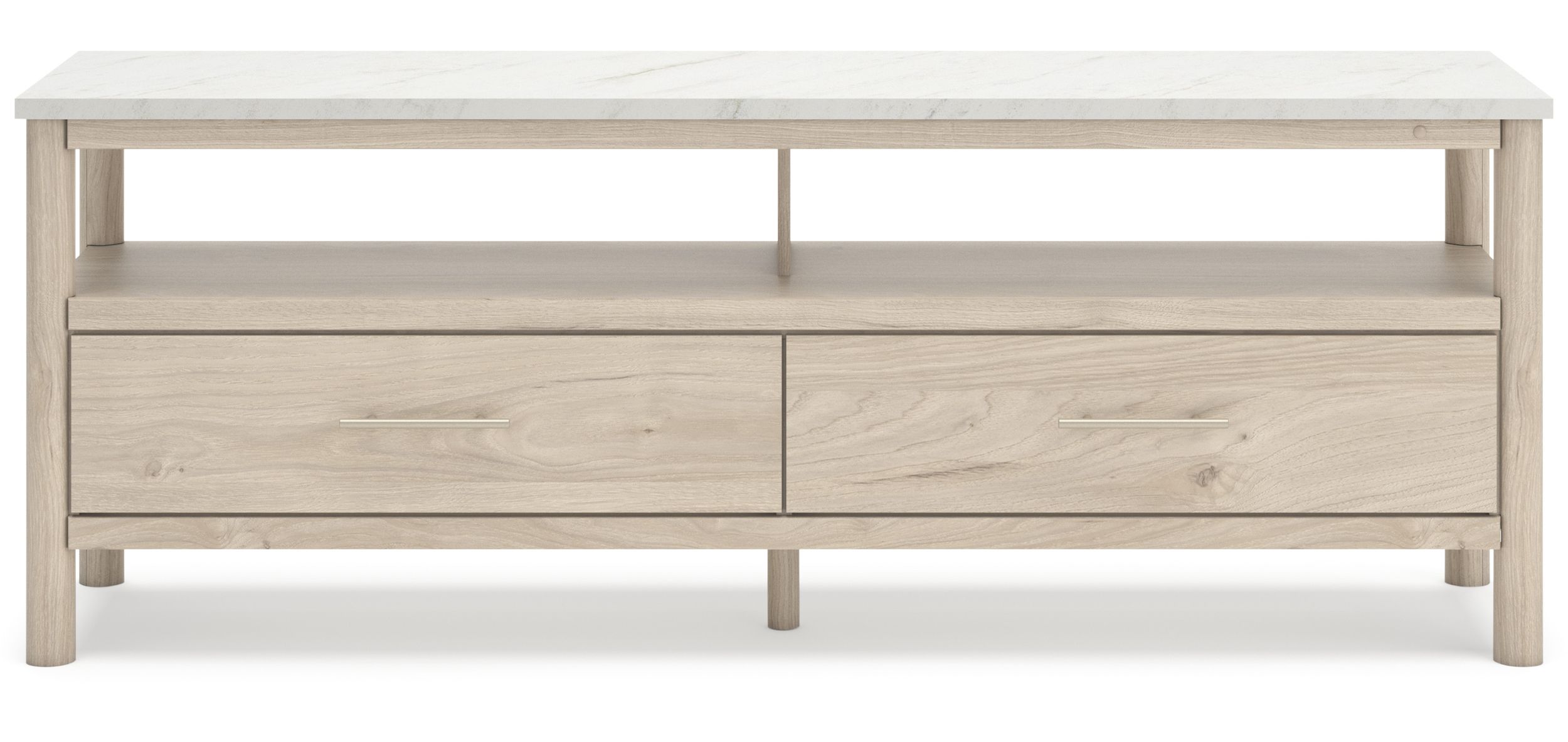 Cadmori Extra Large Wood/Marble TV Stand