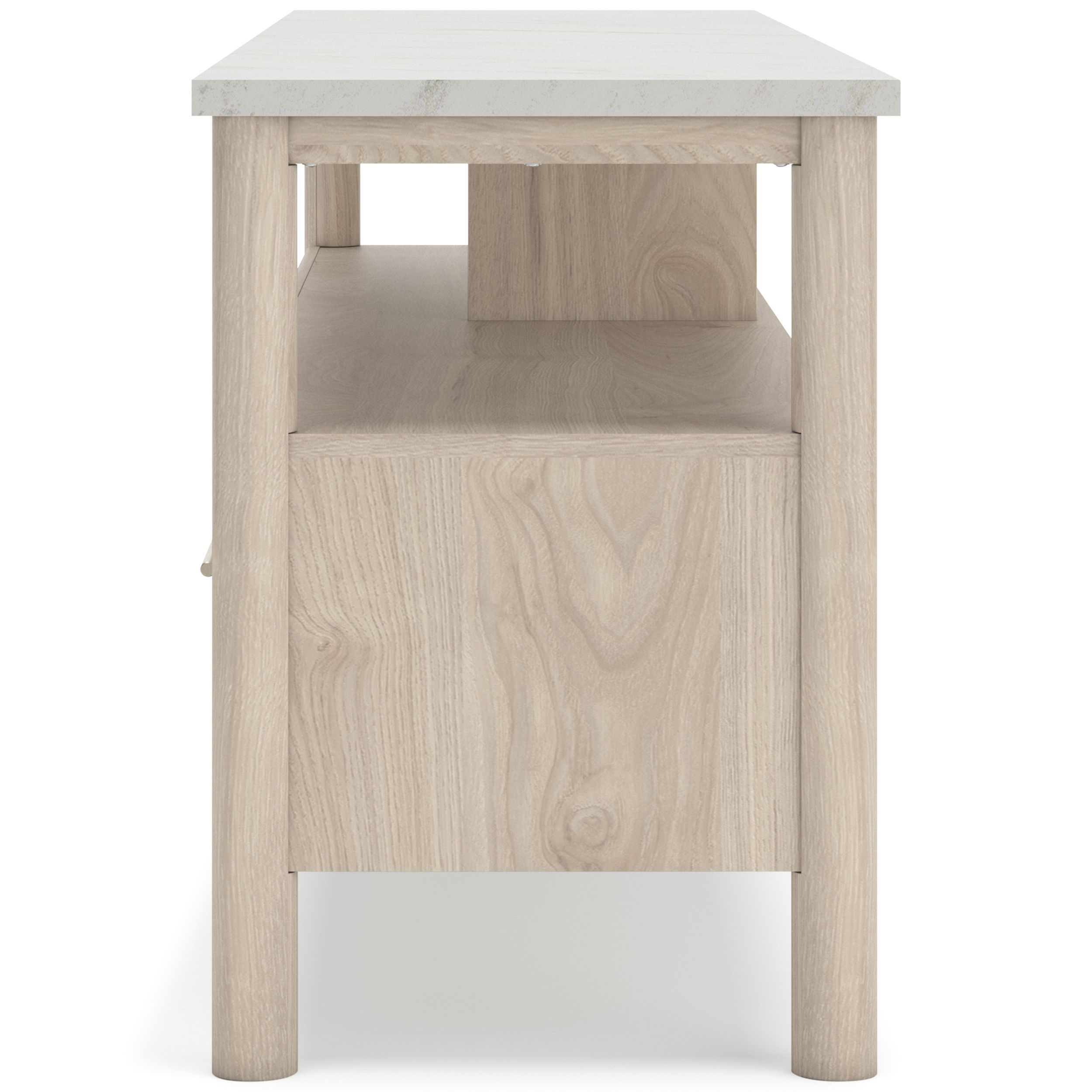 Cadmori Extra Large Wood/Marble TV Stand