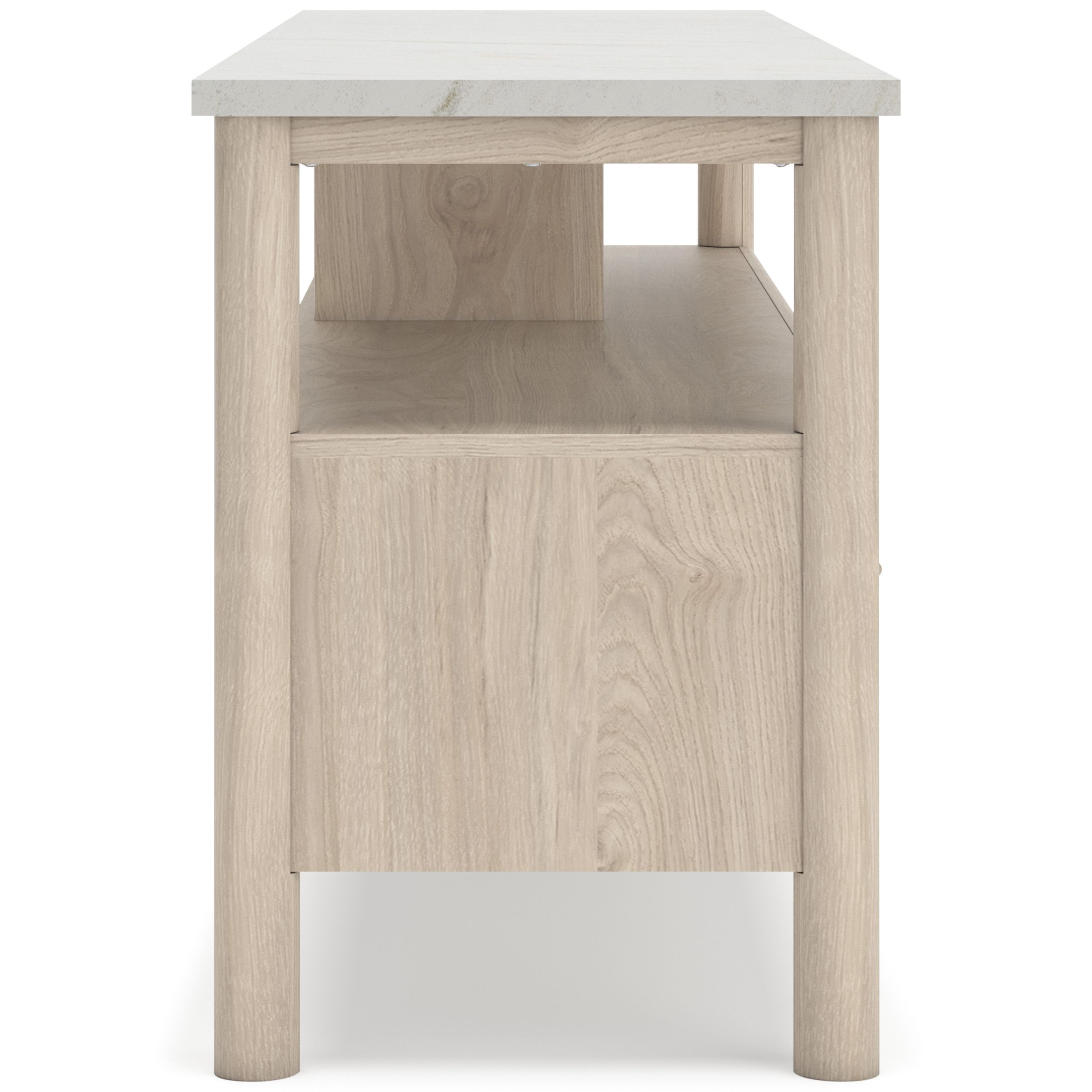 Cadmori Extra Large Wood/Marble TV Stand