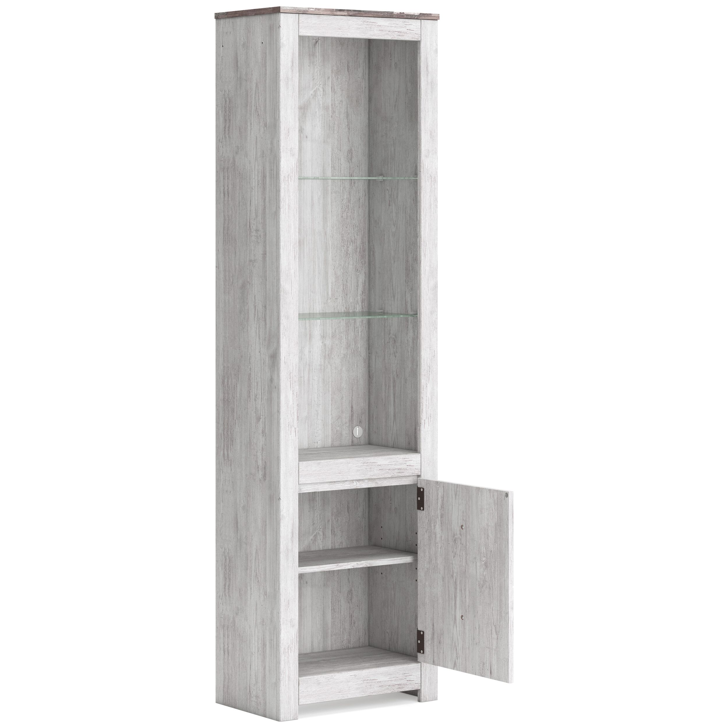 Willowton 3-Piece Coastal Fireplace Entertainment Center - Whitewash