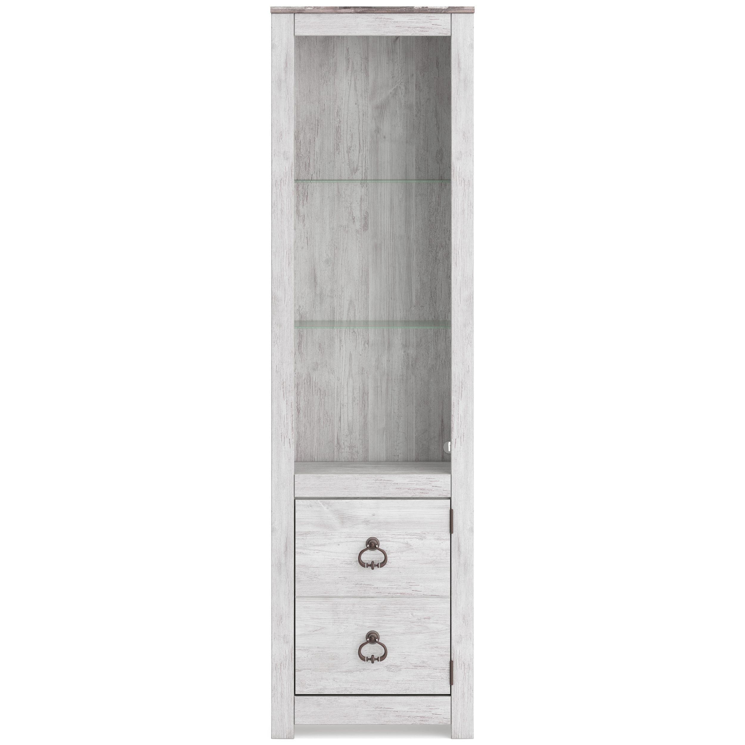 Willowton 3-Piece Coastal Fireplace Entertainment Center - Whitewash