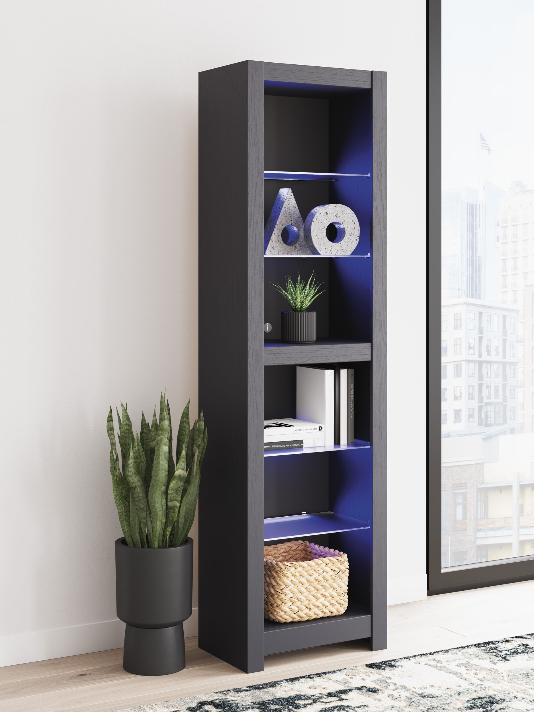 Cayberry 3-Piece Fireplace Entertainment Center - Black