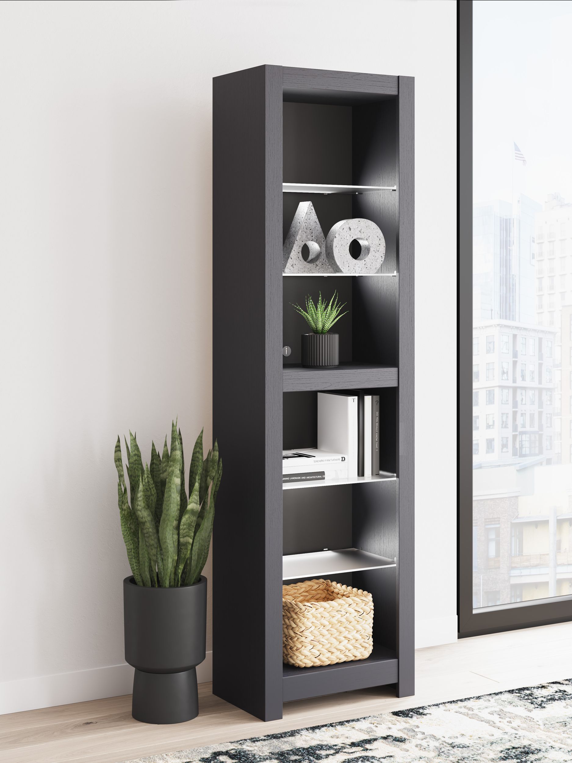 Cayberry 3-Piece Fireplace Entertainment Center - Black