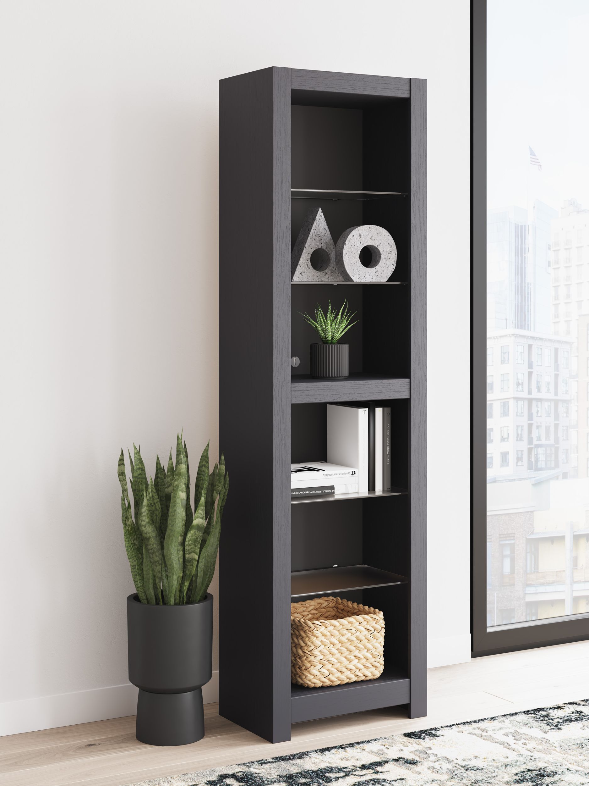 Cayberry 3-Piece Fireplace Entertainment Center - Black