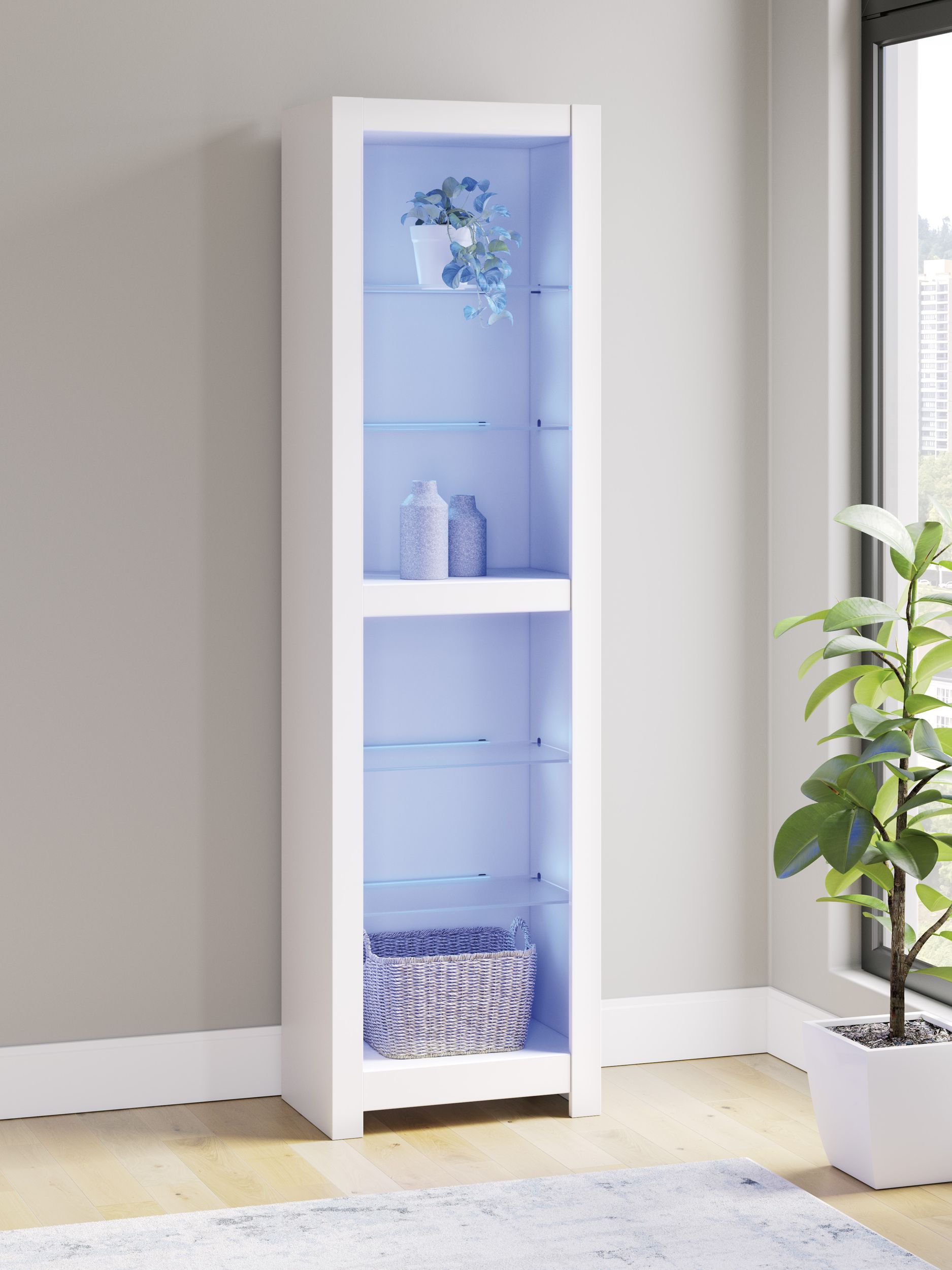 Brollevi 3-Piece Entertainment Center - White Modern Farmhouse