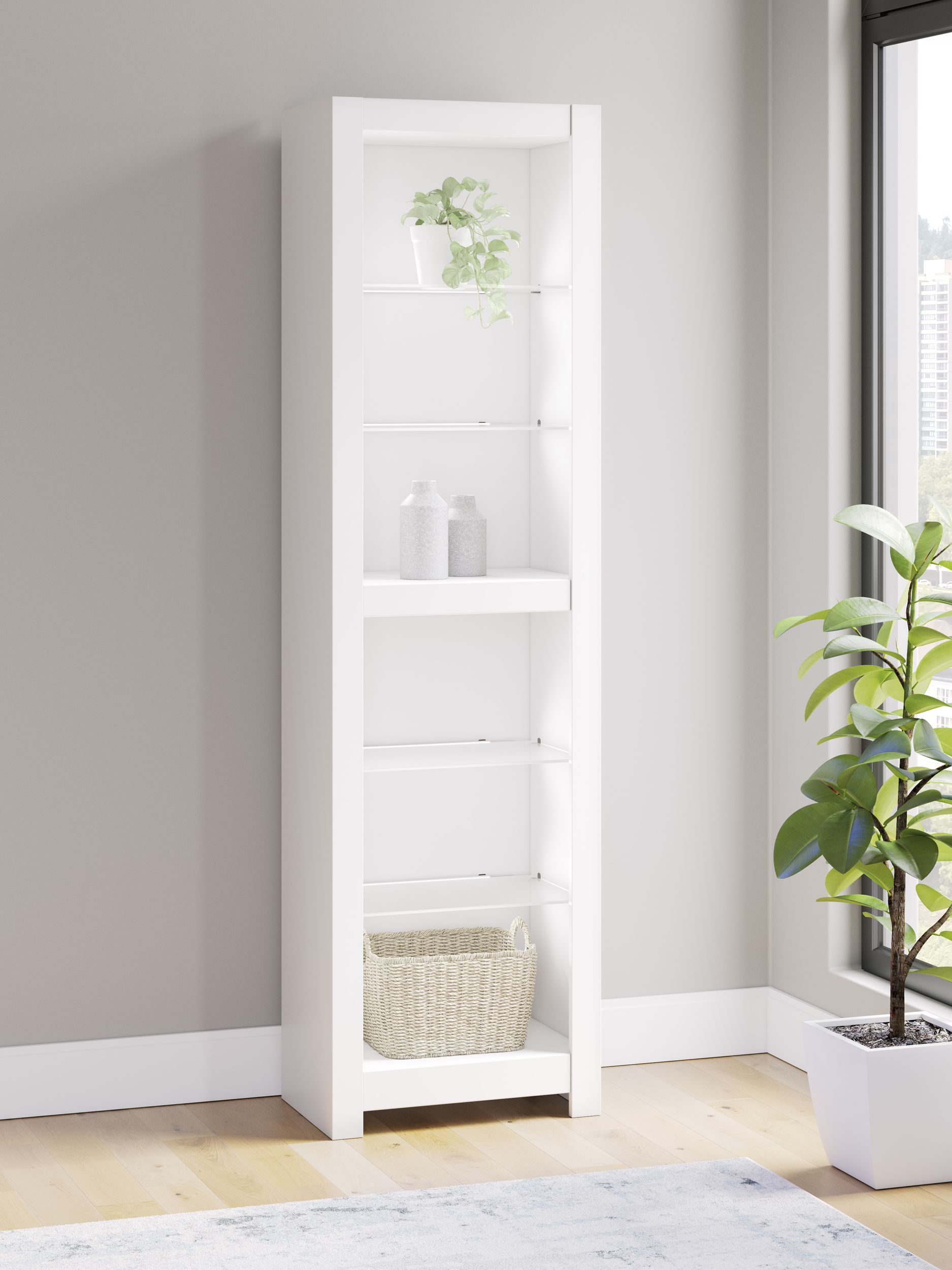 Brollevi 3-Piece Entertainment Center - White Modern Farmhouse