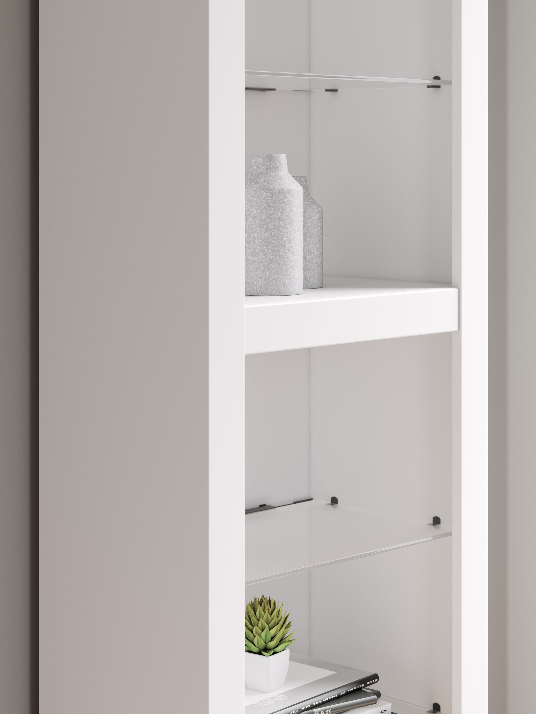 Brollevi 3-Piece Entertainment Center - White Modern Farmhouse