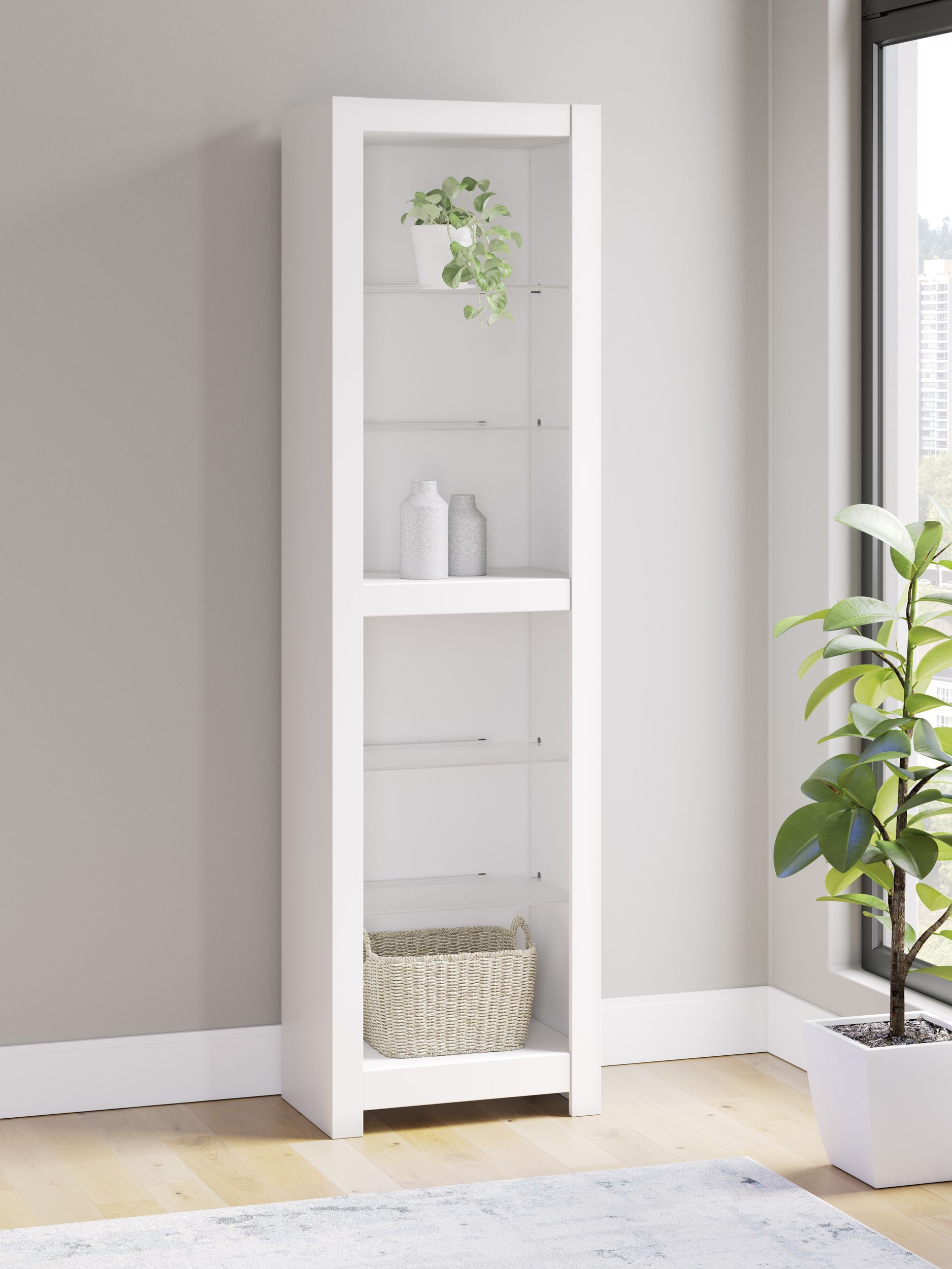 Brollevi 3-Piece Entertainment Center - White Modern Farmhouse