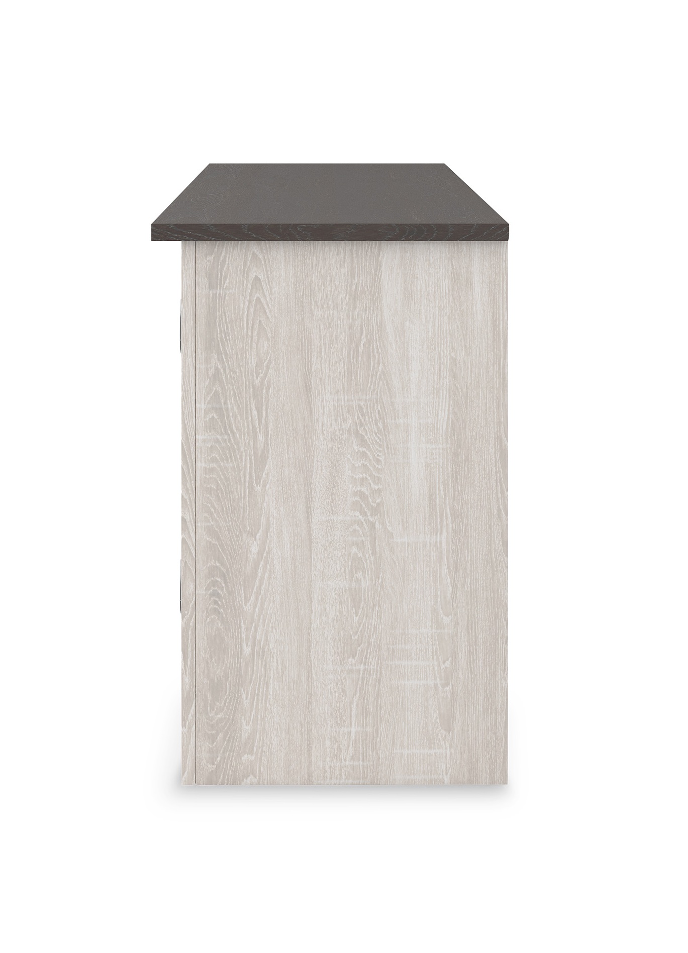 Dorrinson 60" TV Stand with Fireplace - Two-Tone White & Oak