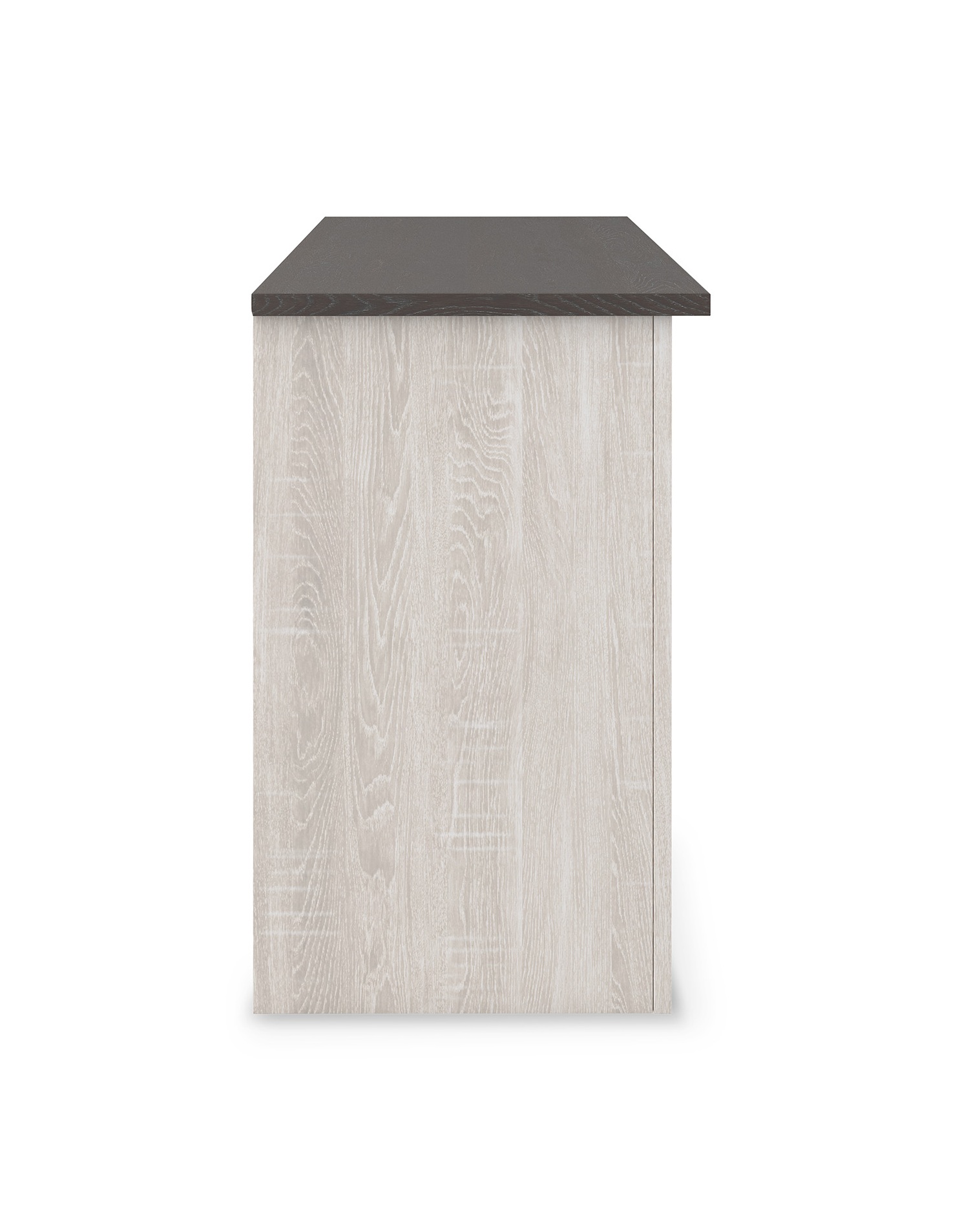 Dorrinson 60" TV Stand with Fireplace - Two-Tone White & Oak