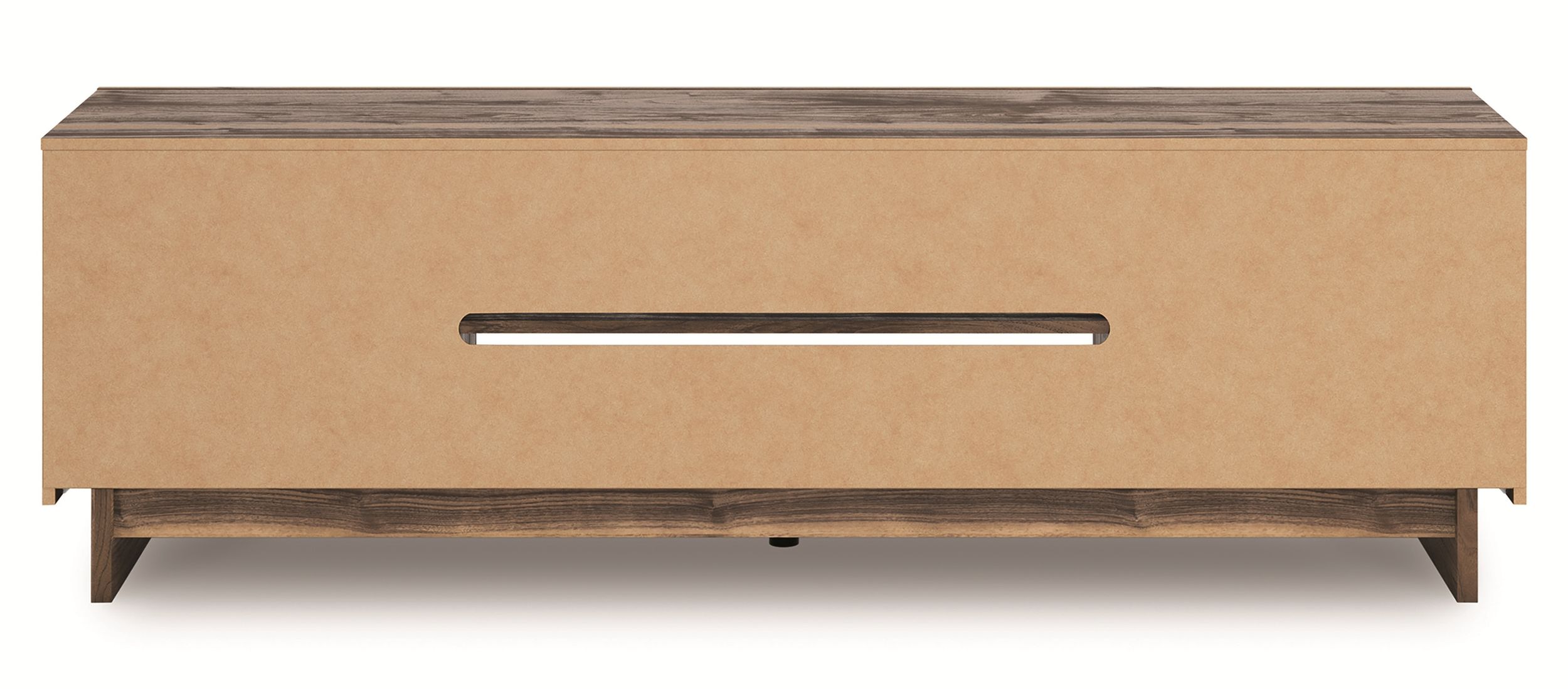 Zadilyn 74" XL Industrial TV Stand - Rustic Brown & Gunmetal