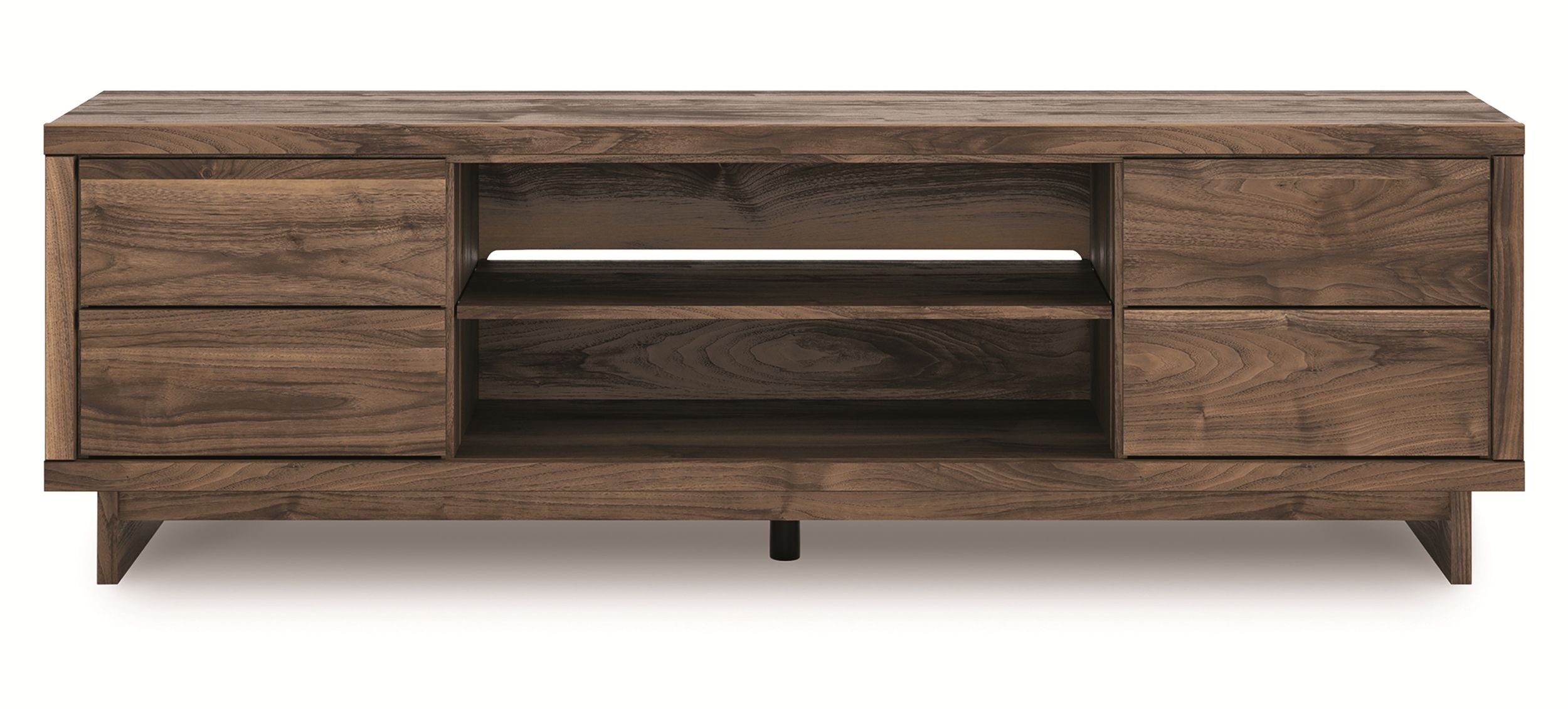 Zadilyn 74" XL Industrial TV Stand - Rustic Brown & Gunmetal