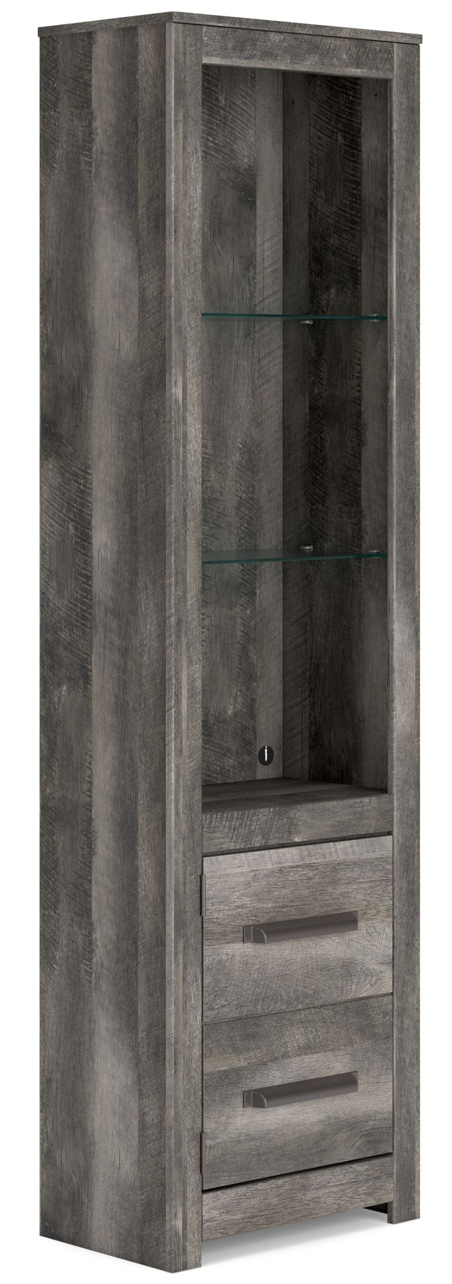Wynnlow 4-Piece Gray Fireplace Entertainment Wall - Infrared Heat