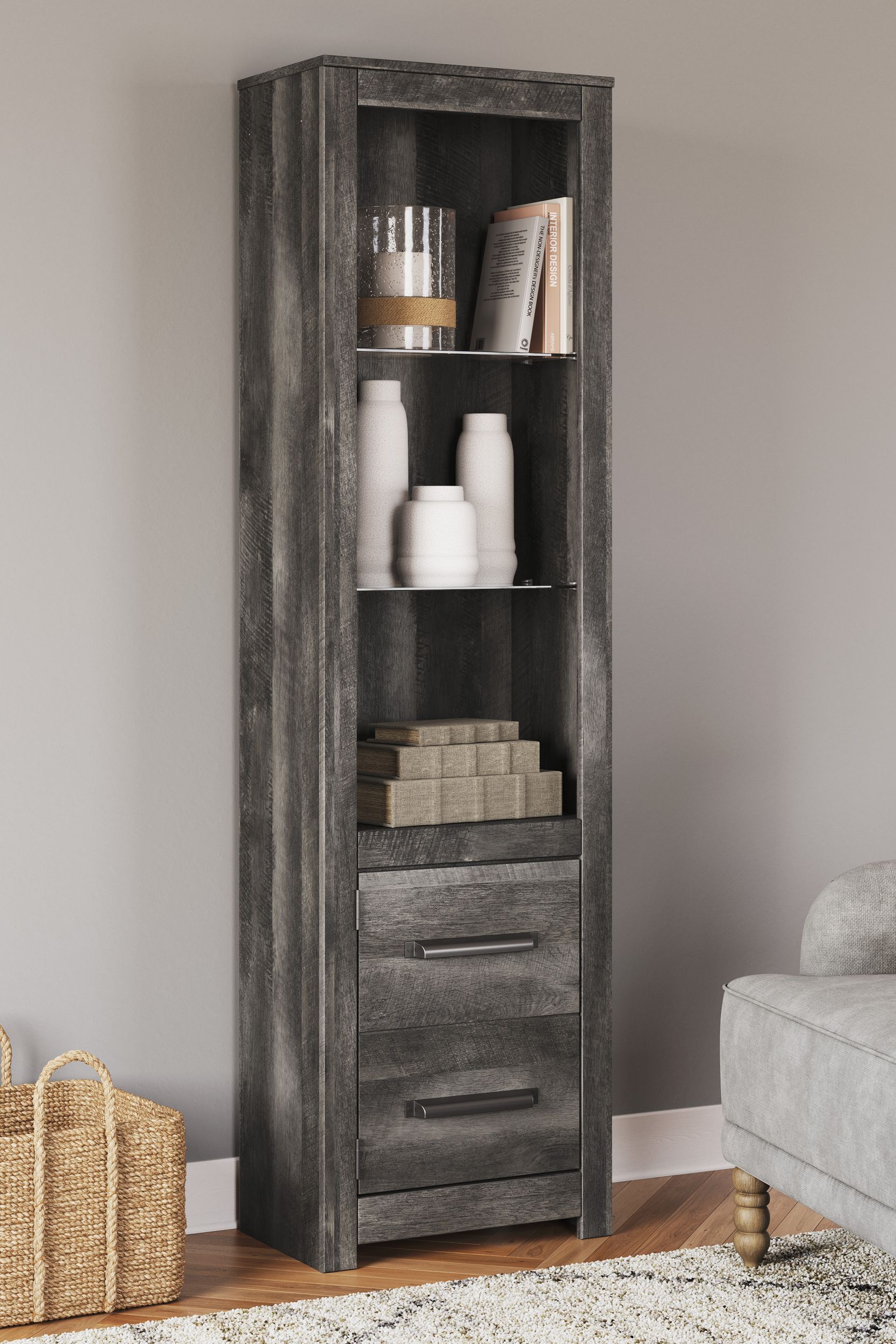 Wynnlow 4-Piece Modern Farmhouse Entertainment Wall - Gray