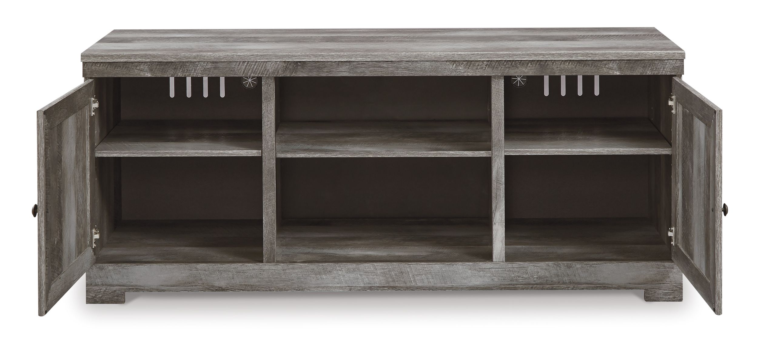 Wynnlow 63" Modern Farmhouse TV Stand - Weathered Gray