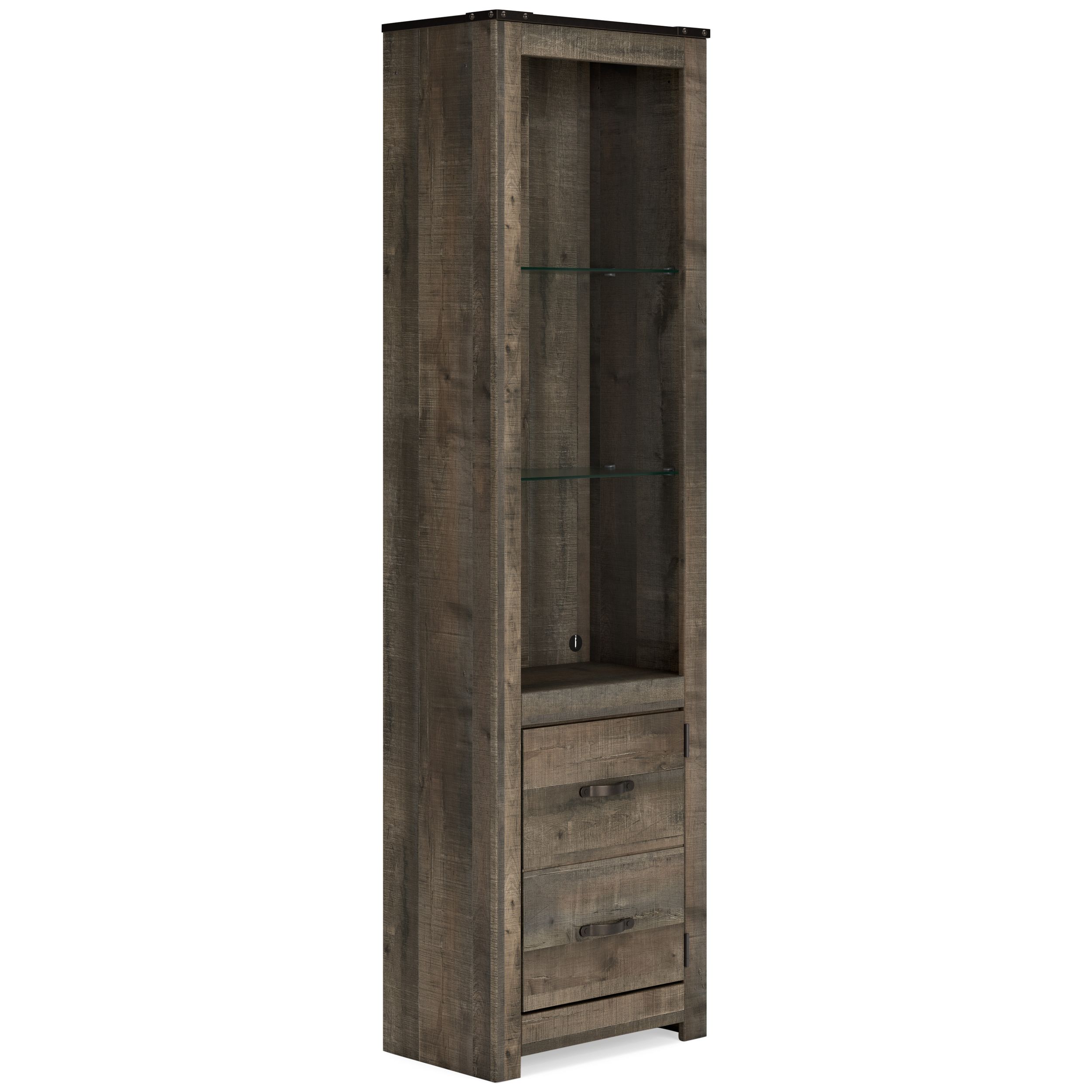 Trinell 4-Piece Entertainment Center with Electric Fireplace