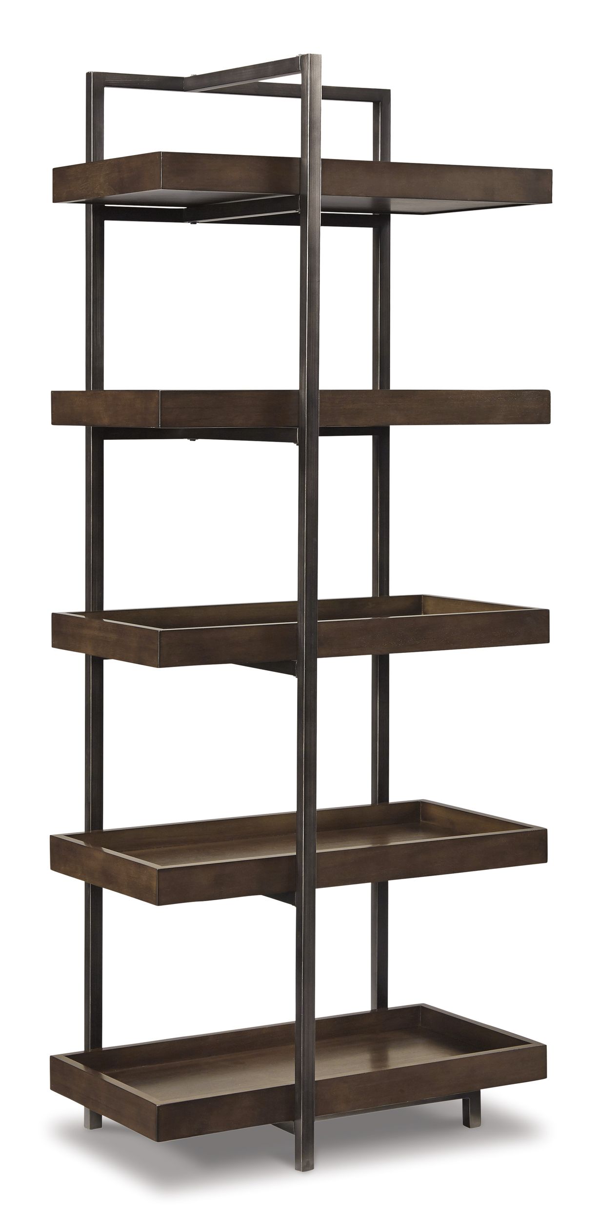 Starmore 3-Piece Industrial Entertainment Center - Brown & Gunmetal