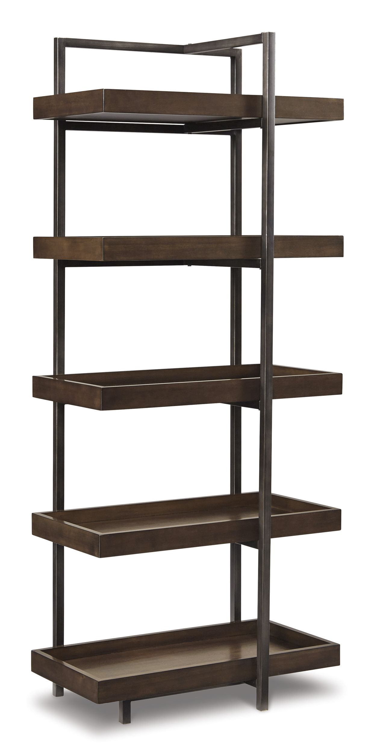 Starmore 3-Piece Industrial Entertainment Center - Brown & Gunmetal