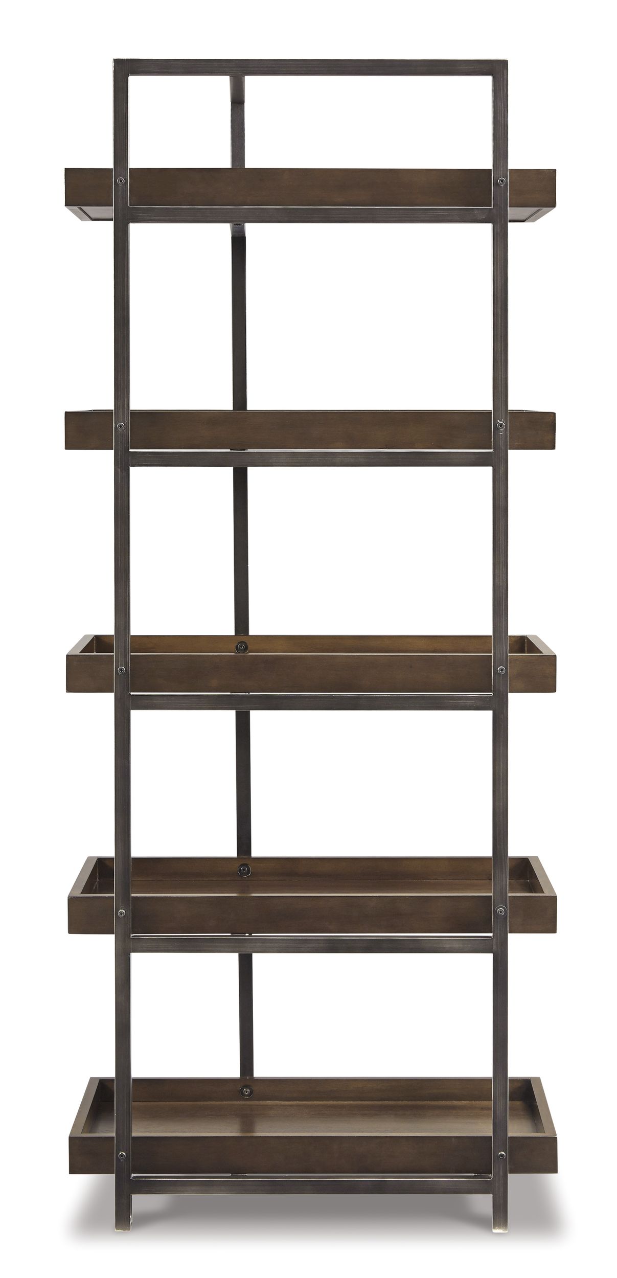 Starmore 3-Piece Industrial Entertainment Center - Brown & Gunmetal