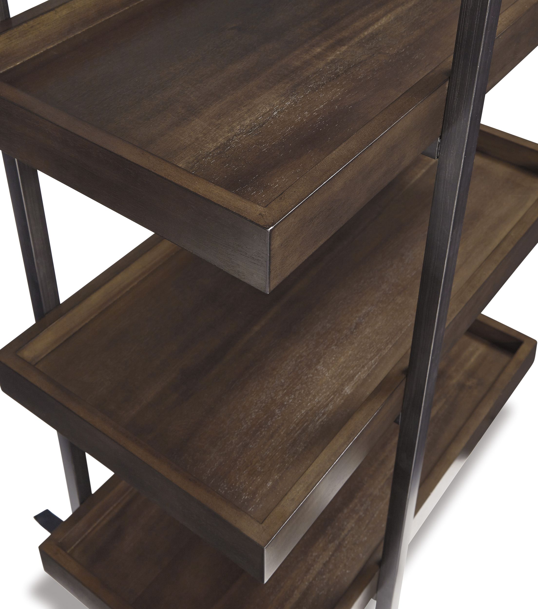 Starmore 3-Piece Industrial Entertainment Center - Brown & Gunmetal