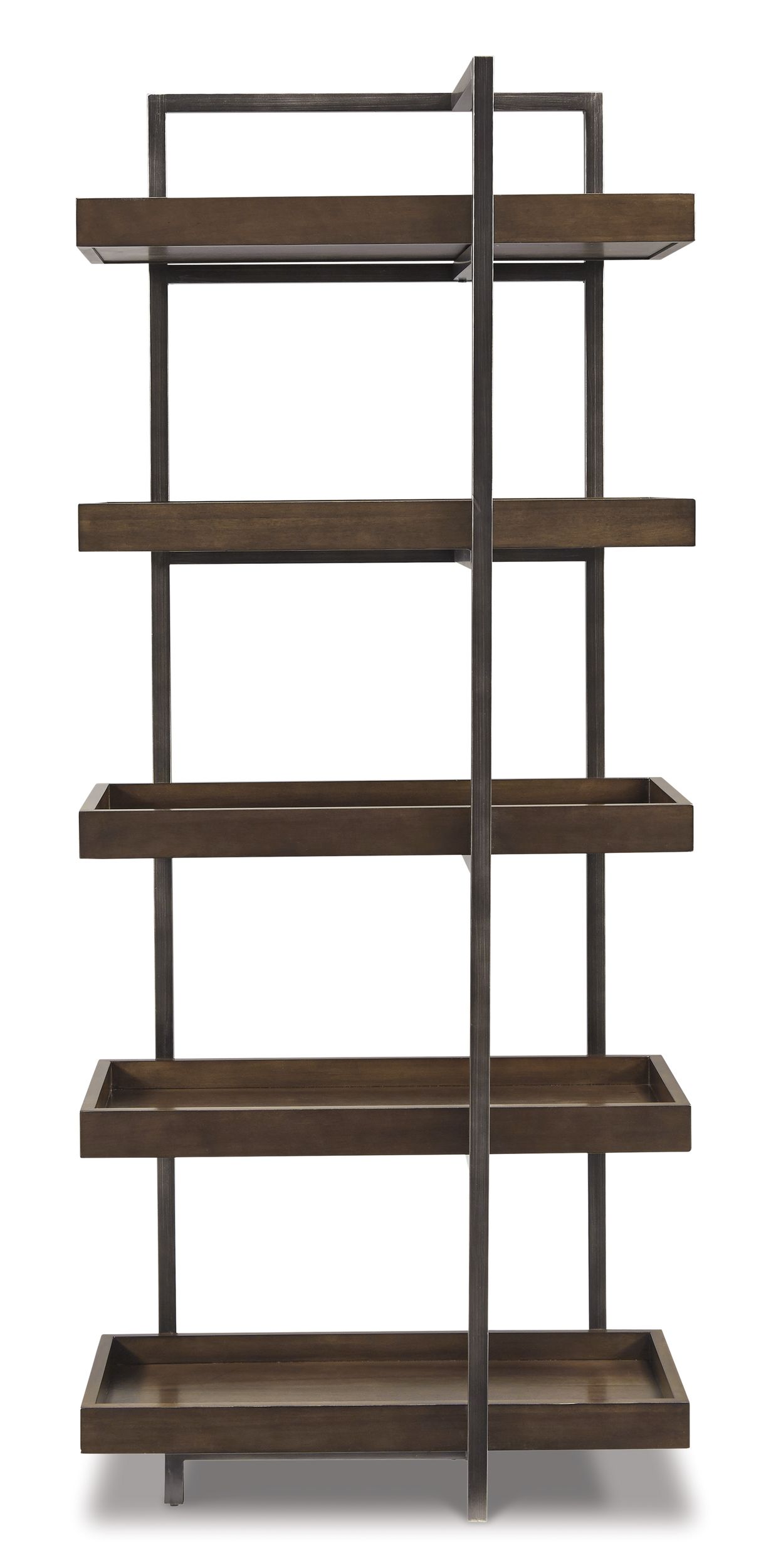 Starmore 3-Piece Industrial Entertainment Center - Brown & Gunmetal