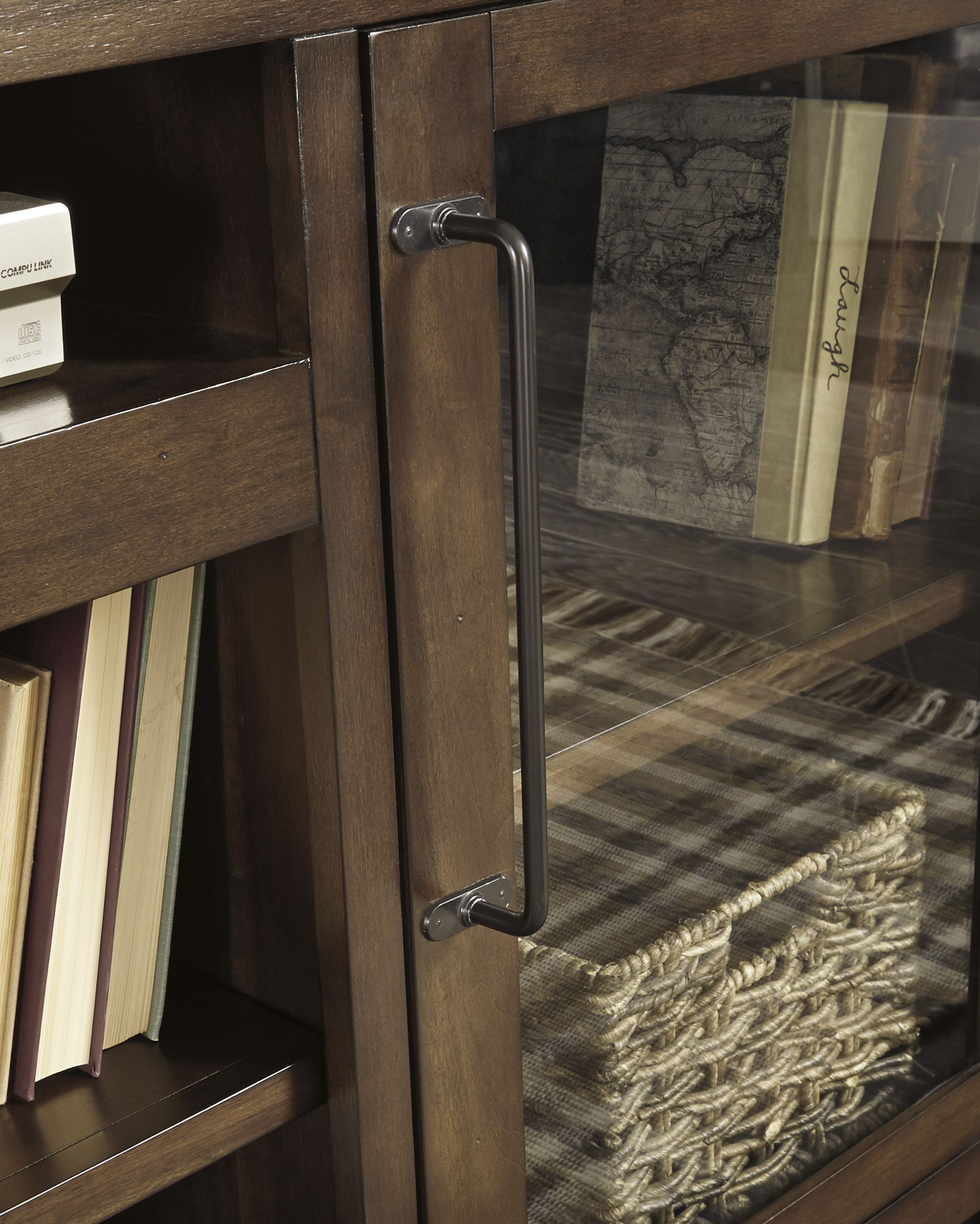Starmore 3-Piece Fireplace Wall Unit - Brown & Gunmetal