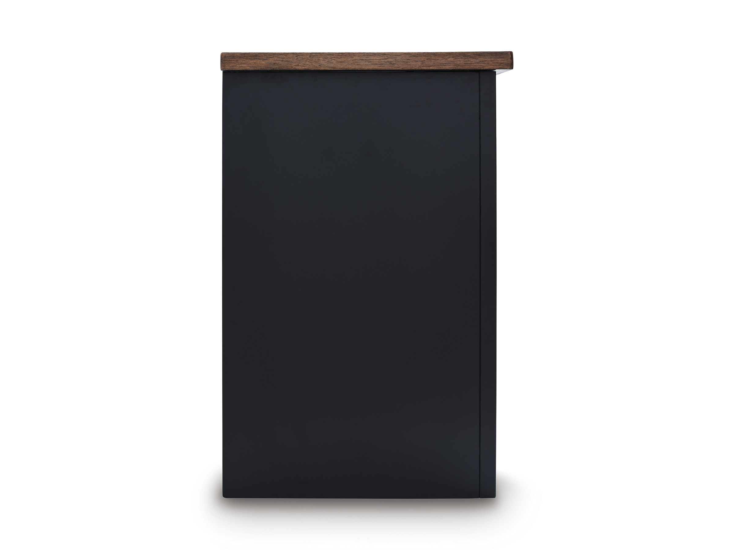 Wildenauer 76" TV Stand with Electric Fireplace - Brown & Black