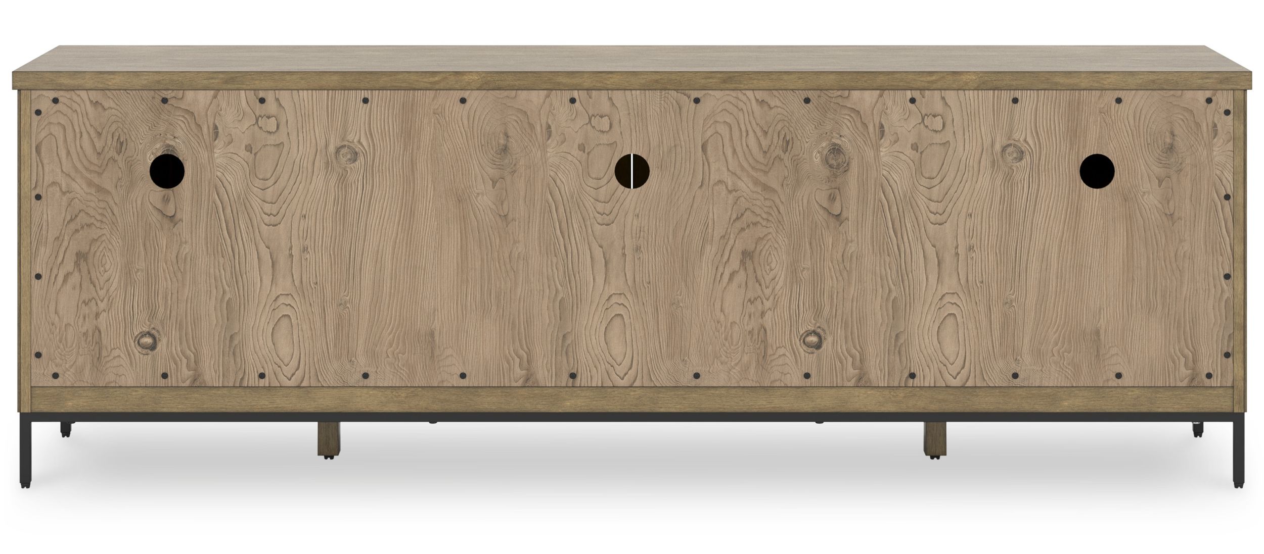 Torlanta 74" XL Modern Rustic TV Stand - Warm Brown Oak Grain