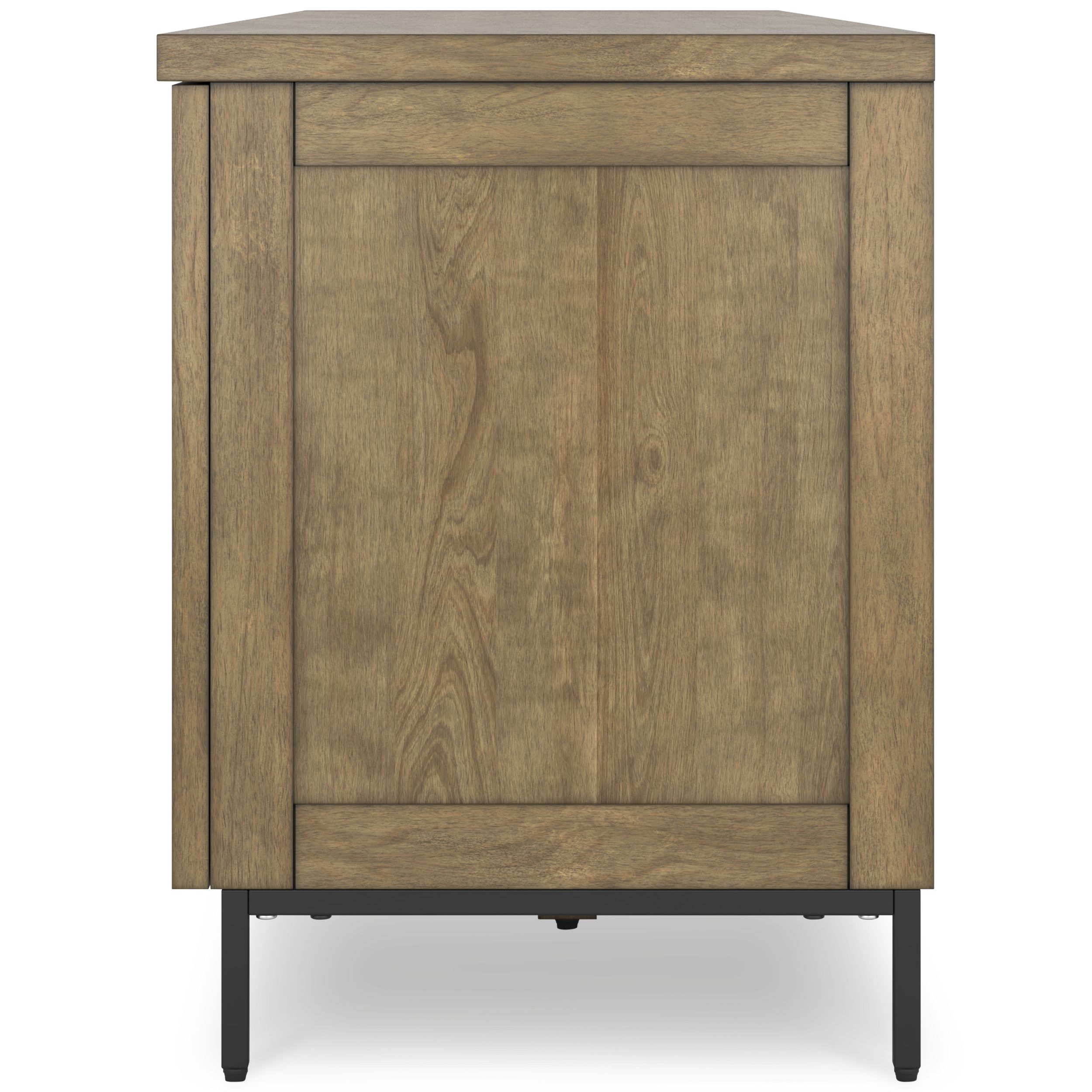 Torlanta 74" XL Modern Rustic TV Stand - Warm Brown Oak Grain