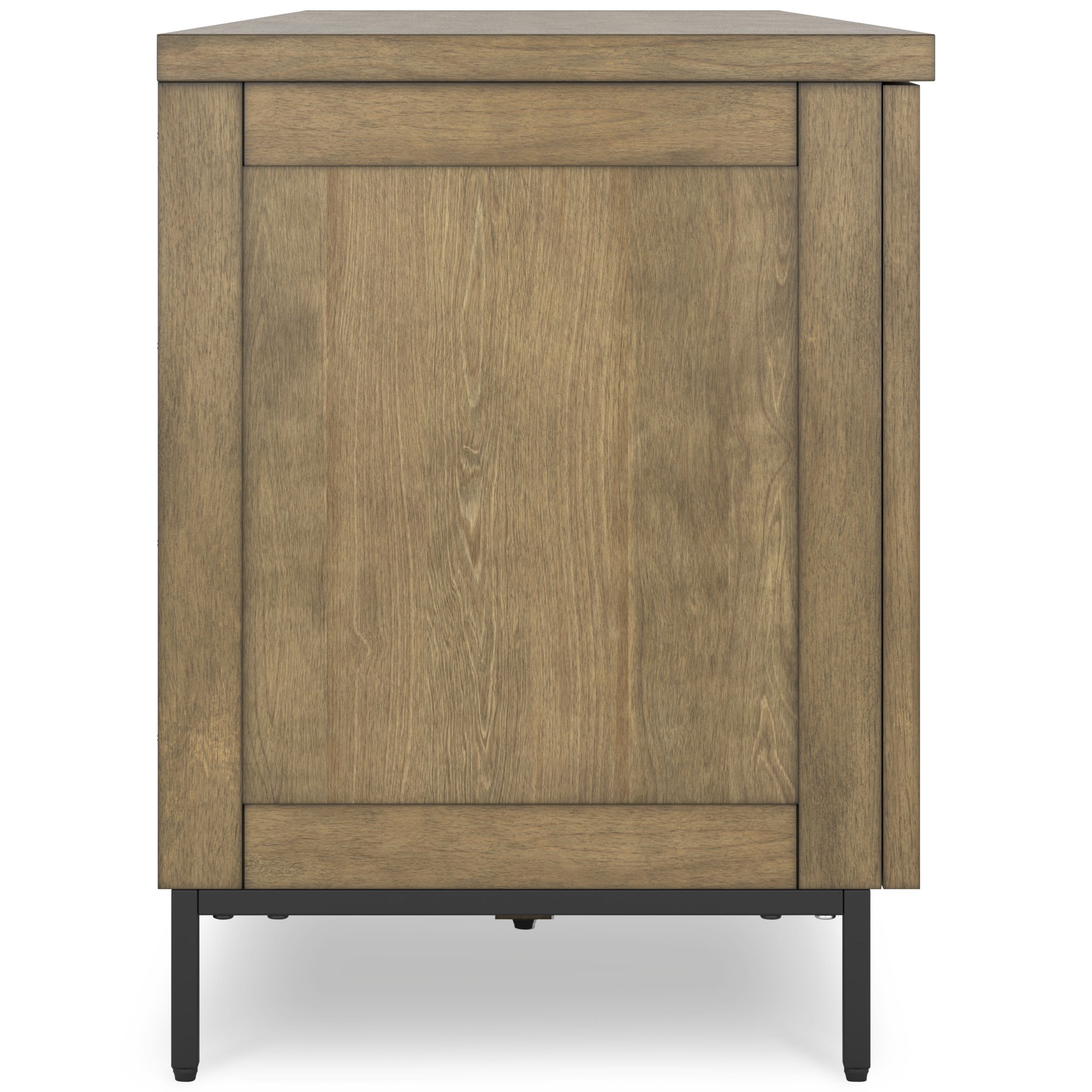 Torlanta 74" XL Modern Rustic TV Stand - Warm Brown Oak Grain