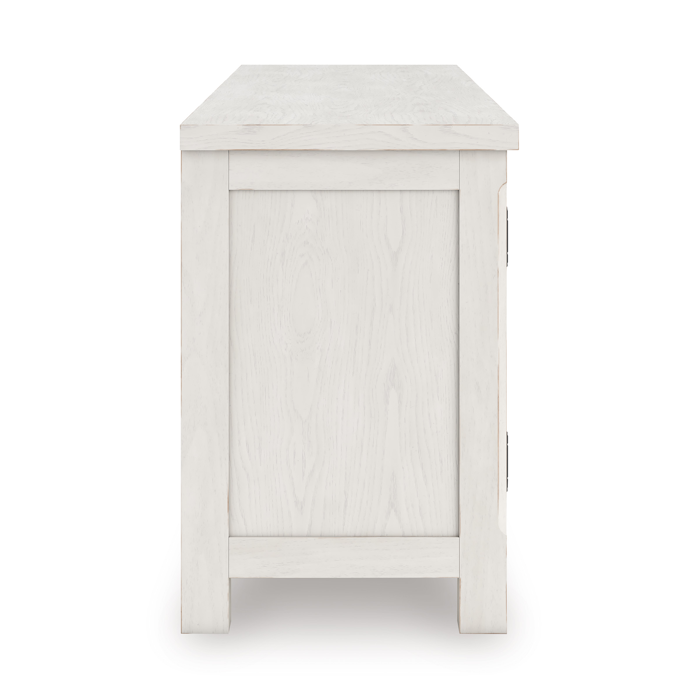 Robbinsdale 74" XL Traditional TV Stand - Antique White & Oak