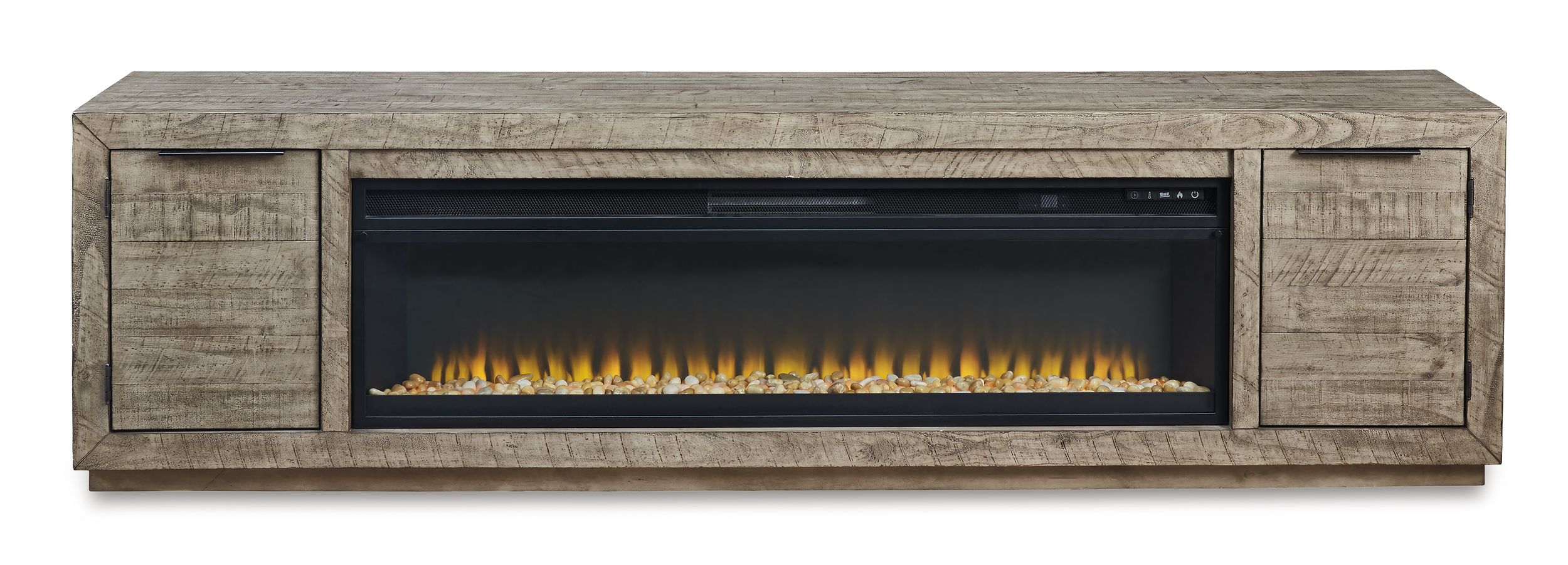 Krystanza TV Stand w/2 Doors & Electric Fireplace