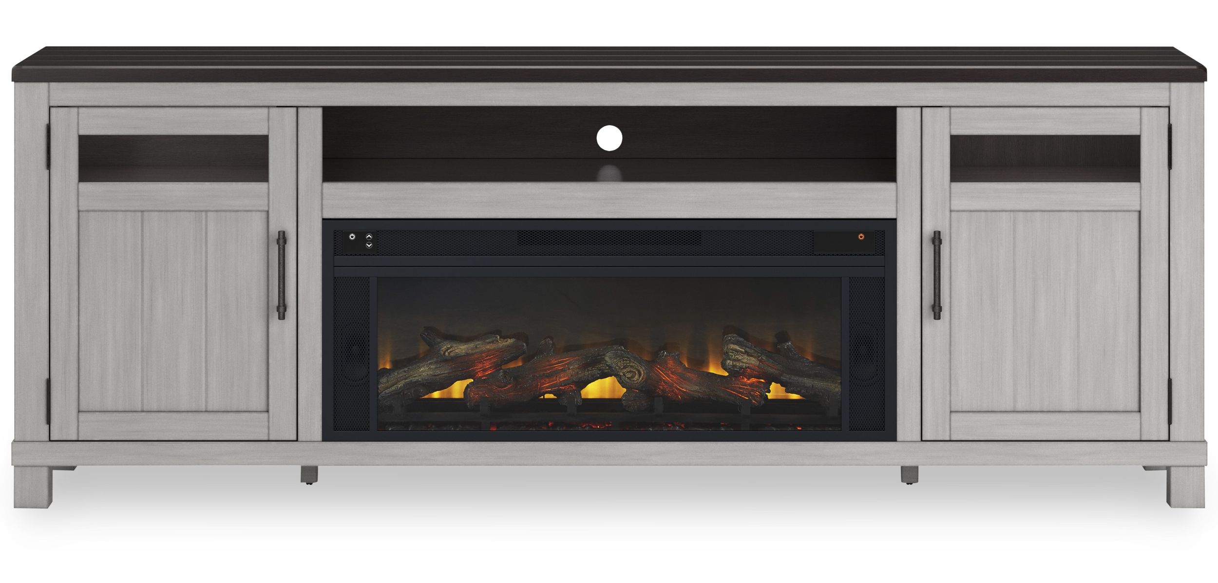 Darborn 88" TV Stand with Fireplace & Bluetooth Speakers