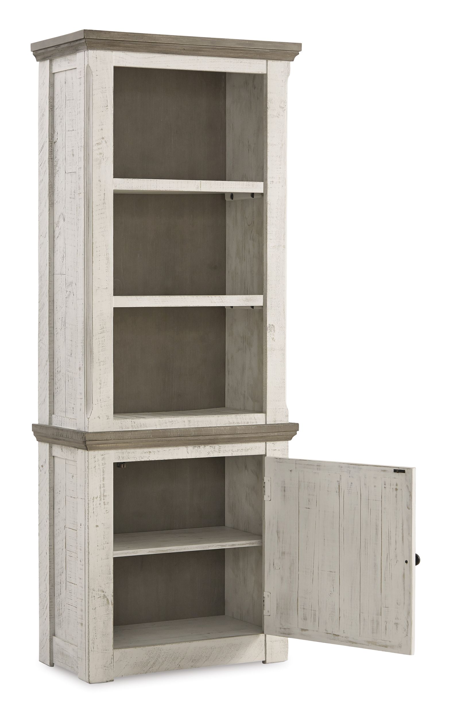 Havalance 4-Piece Two-Tone Entertainment Wall - White & Gray