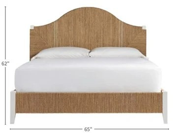 Seabrook Fabric/Wood Panel Bed, Queen Size