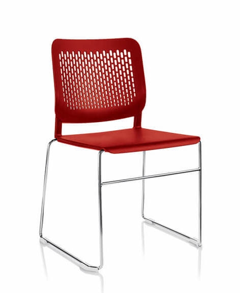 Wait Conference Chair w/Chrome-Plated Wire Steel Frame