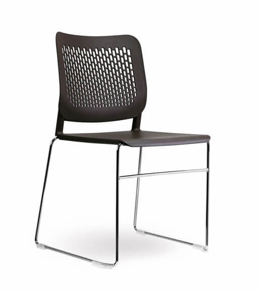 Wait Set of Conference Chair w/Chrome-Plated Wire Steel Frame