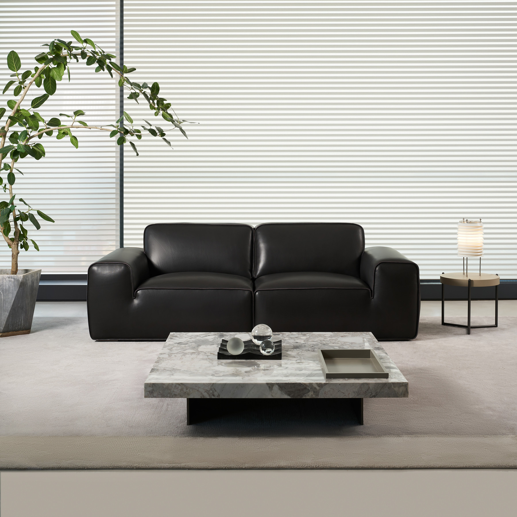 Walker Leather Loveseat