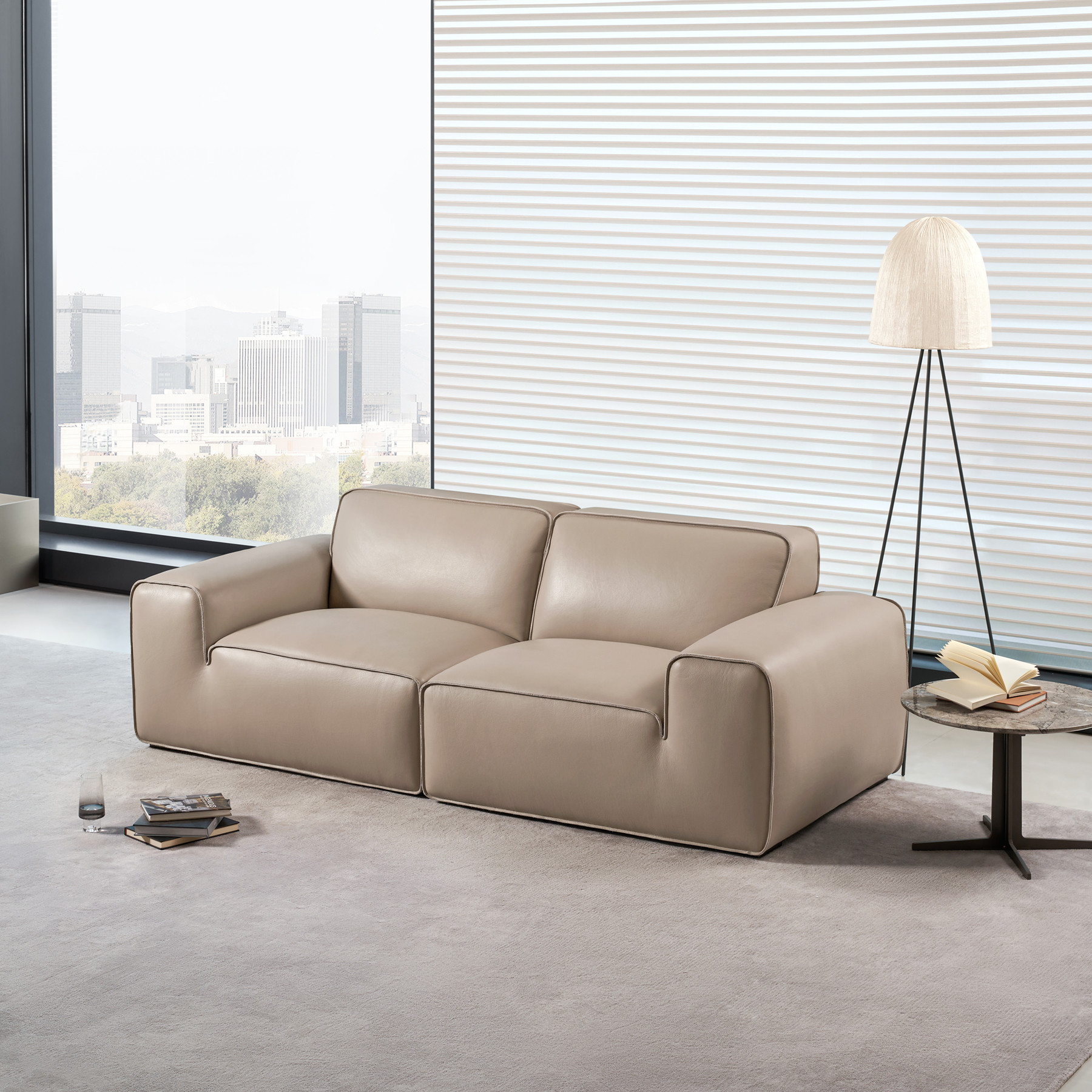 Walker Leather Loveseat
